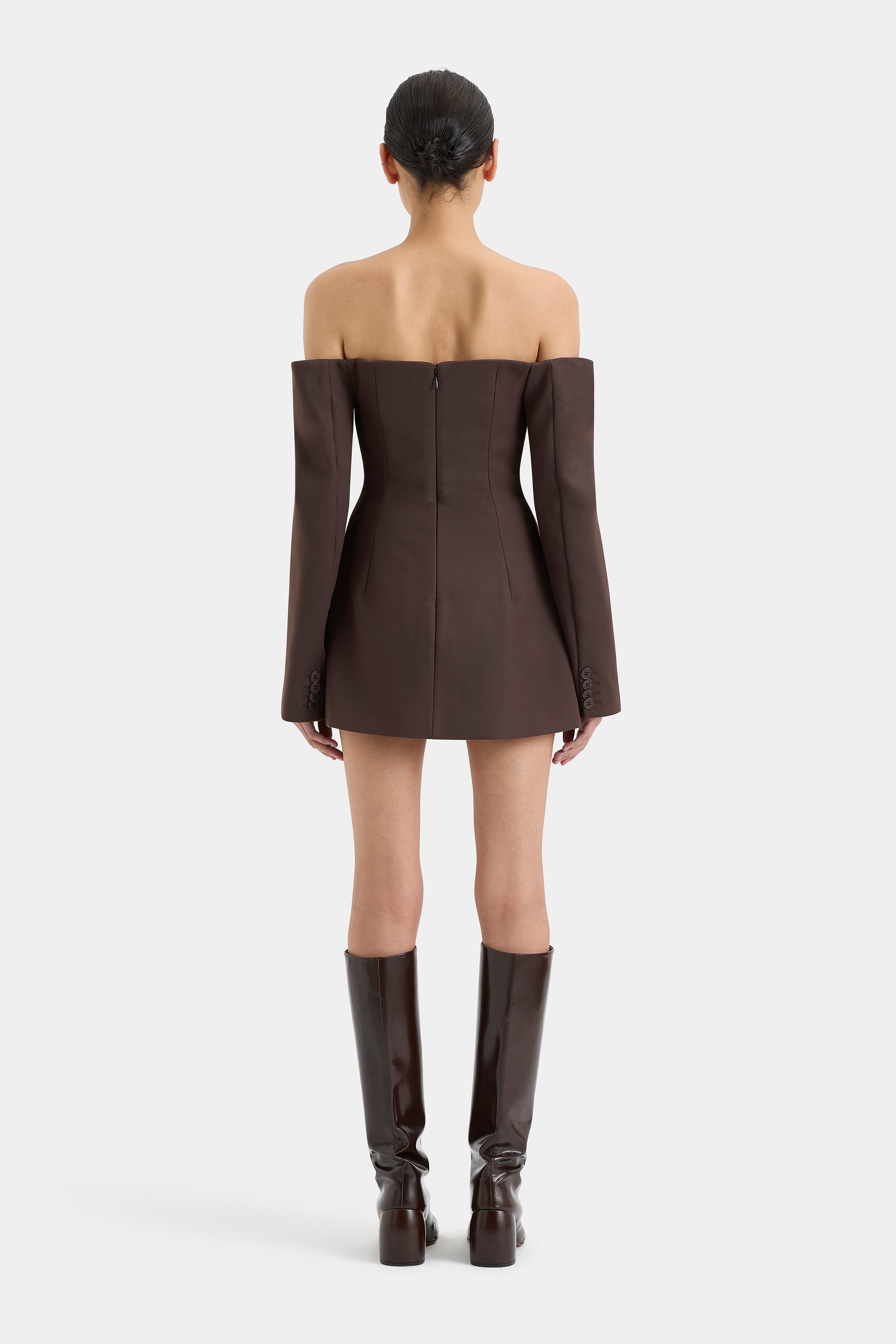 Sandrine Tailored Mini Dress for Women - Elegant Bodycon Party Dress for Night Out, Date Night & Special Occasions