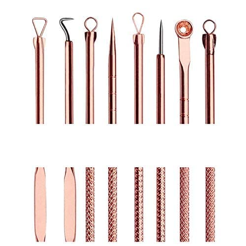 MAPPERZ Blackhead & Acne Removal Kit - 4 Pcs Professional Comedone Extractor Tools for Women & Men | Safe Nose & Face Blemish, Whitehead Popping | Includes Storage Case | Perfect for Home Skincare Routine & Travel