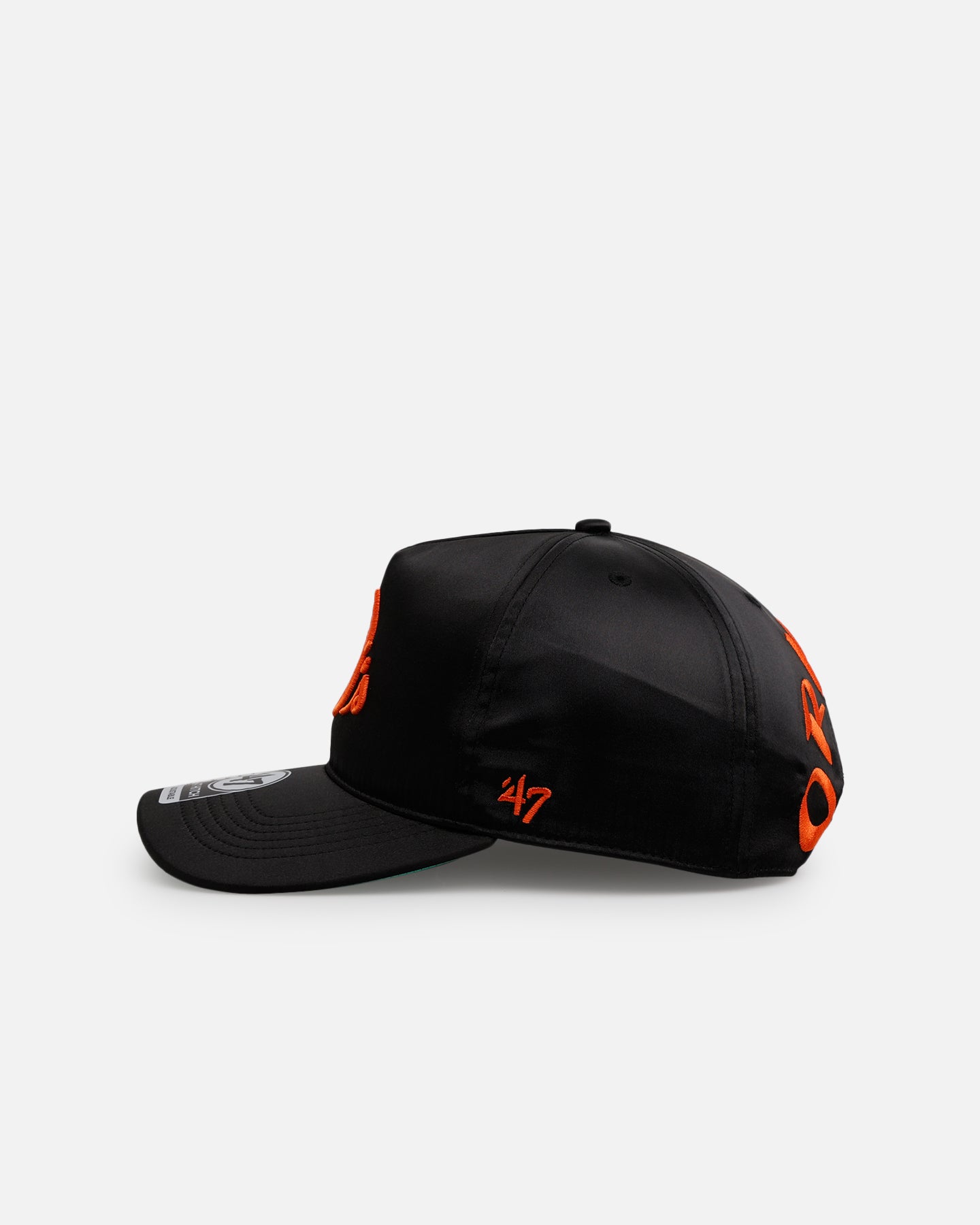 47 Brand Baltimore Orioles 'Silky Way' 47 Hitch Snapback Black Hat - Adjustable Baseball Cap for Men & Women - Perfect for Sports Games, Casual Wear & Fan Collections