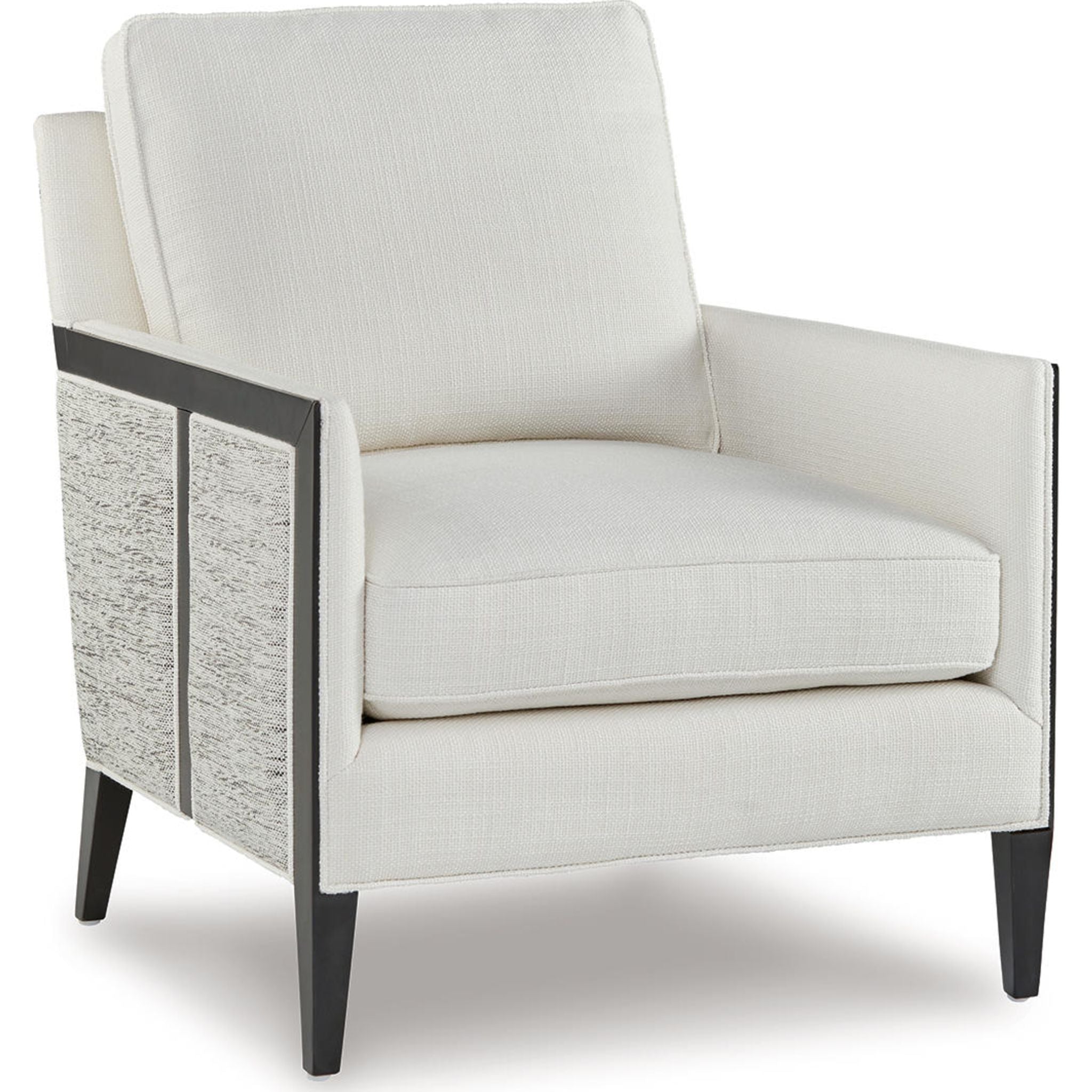 Ardenworth Accent Chair - Modern Upholstered Living Room Chair in Black/Ivory | Perfect for Home Office, Reading Nook & Lounge Decor