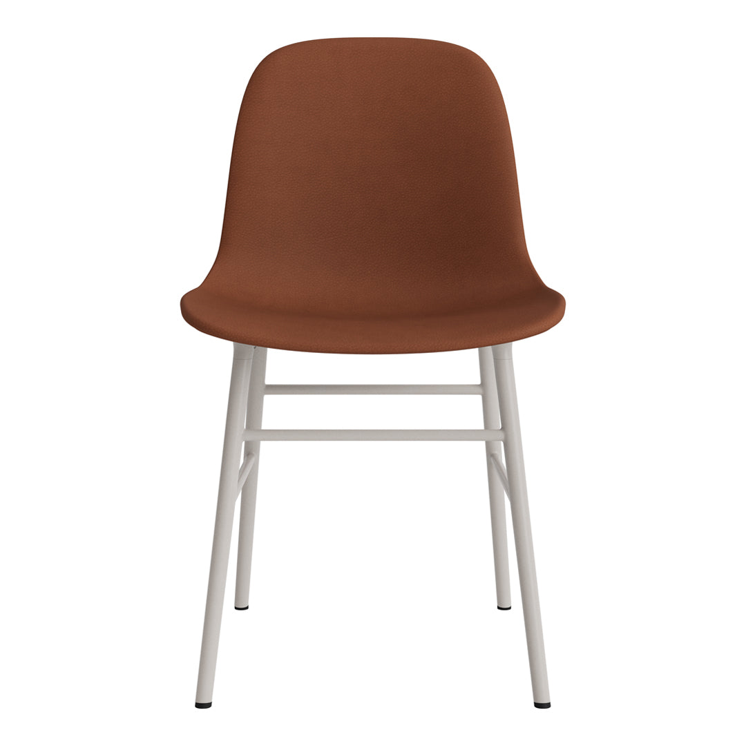Modern Form Chair with Sturdy Metal Legs & Soft Upholstery - Perfect for Home Office, Living Room & Dining Room Decor