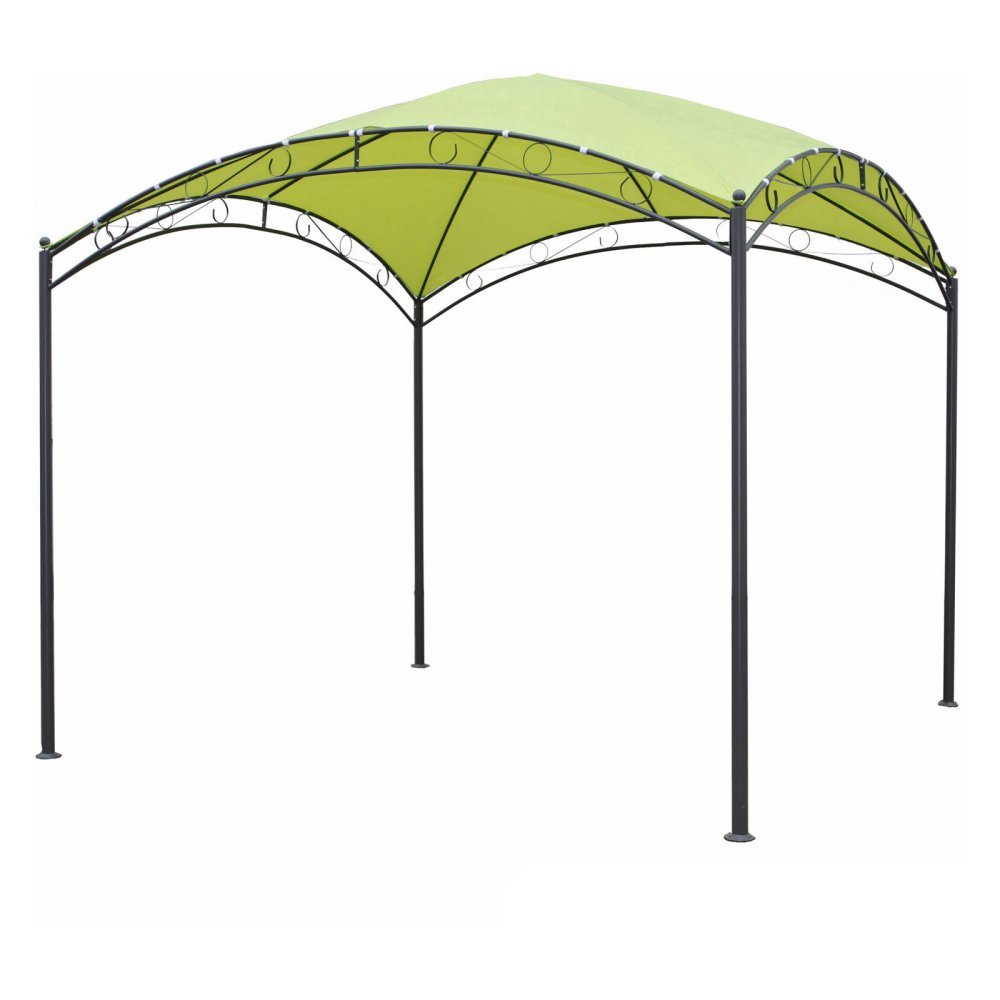 10ft Square Dome Top Gazebo - Outdoor Patio Canopy with Mosquito Netting for Garden, Backyard, and Poolside Relaxation | International Caravan Furniture