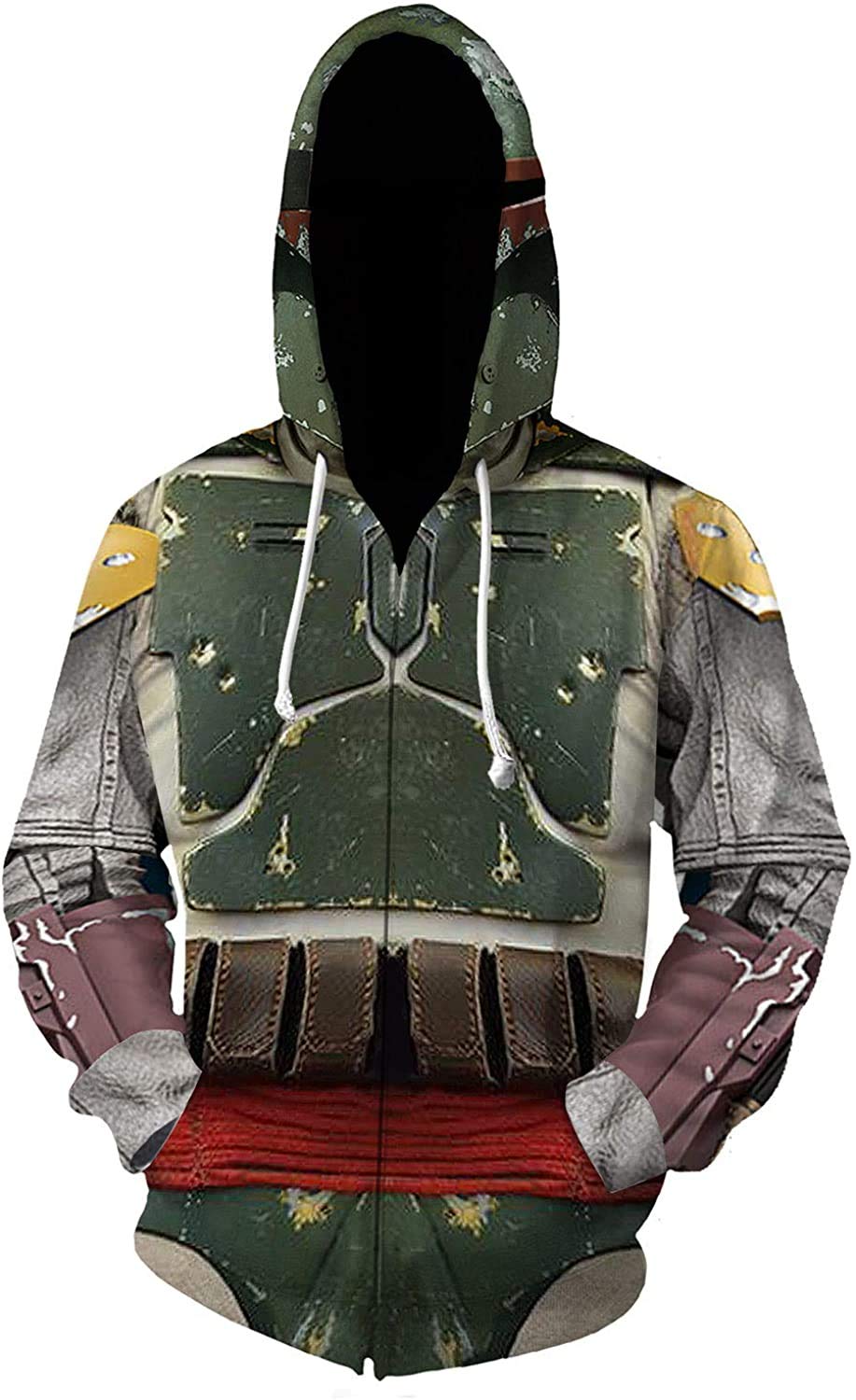 **Dahee 3D Printed Anime Movie Hoodie for Men & Women - Zip Up Jacket Sweatshirt for Halloween Cosplay, Casual Wear & Street Fashion**