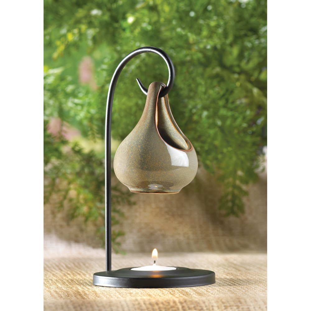 **Premium Massage Oil Warmer & Essential Oil Diffuser - Elegant Teardrop Design for Aromatherapy, Relaxation & Spa Use at Home**