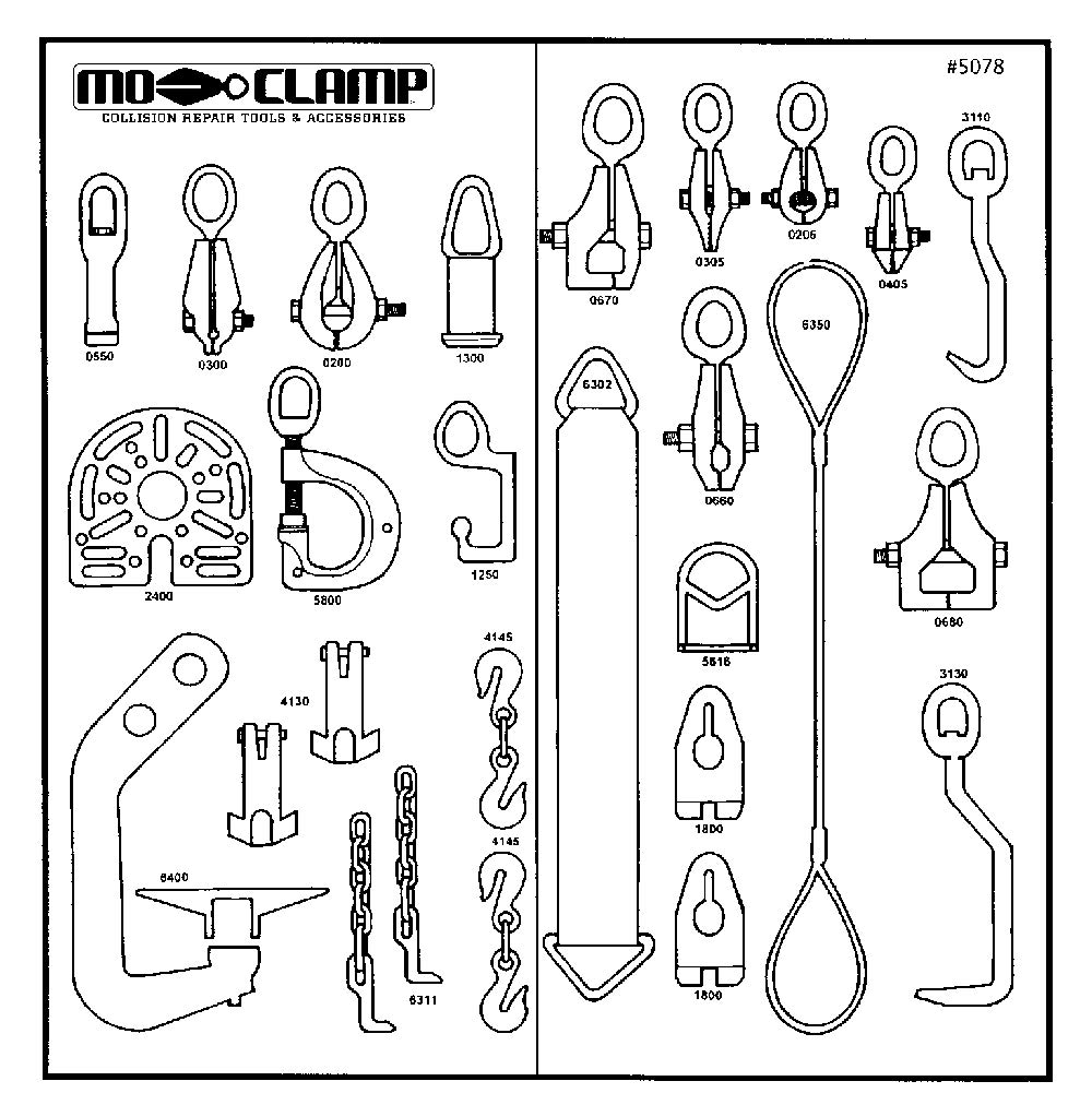 Mo-Clamp #10 Board & Hooks (5079) - Heavy Duty Clamping Solution for Woodworking, DIY Projects, and Home Organization - Perfect for Shelving, Storage, and Workshop Use