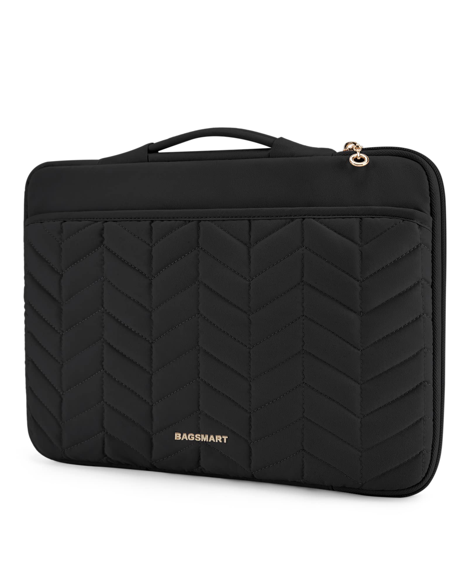 BAGSMART 13-14 Inch Padded Laptop Sleeve with Handle - Shockproof Protective Case for MacBook Air Pro 13.3