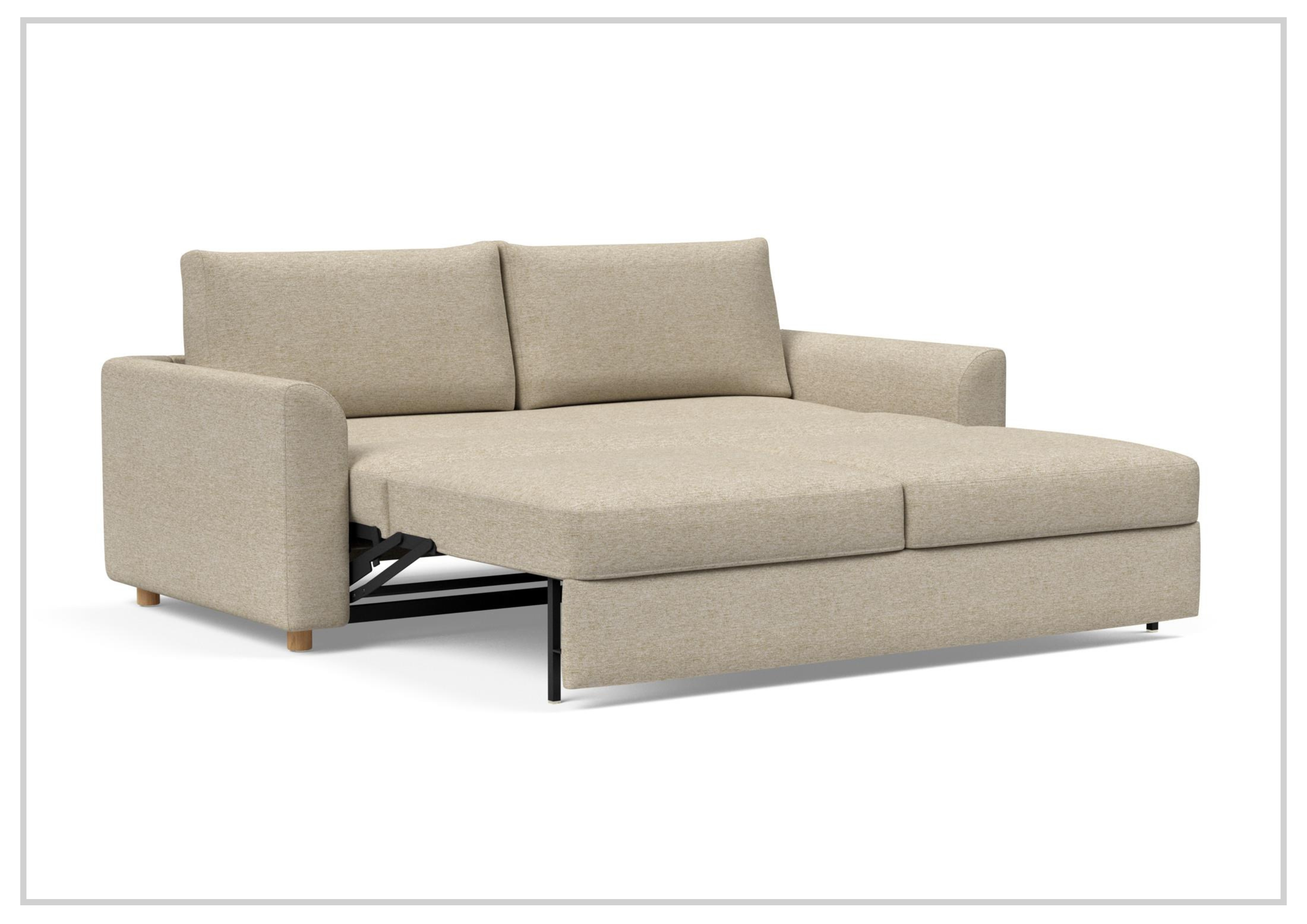 Innovation Living Neah Fabric 2-Seater King Size Sleeper Sofa Bed - Convertible Comfort for Small Spaces & Guest Rooms