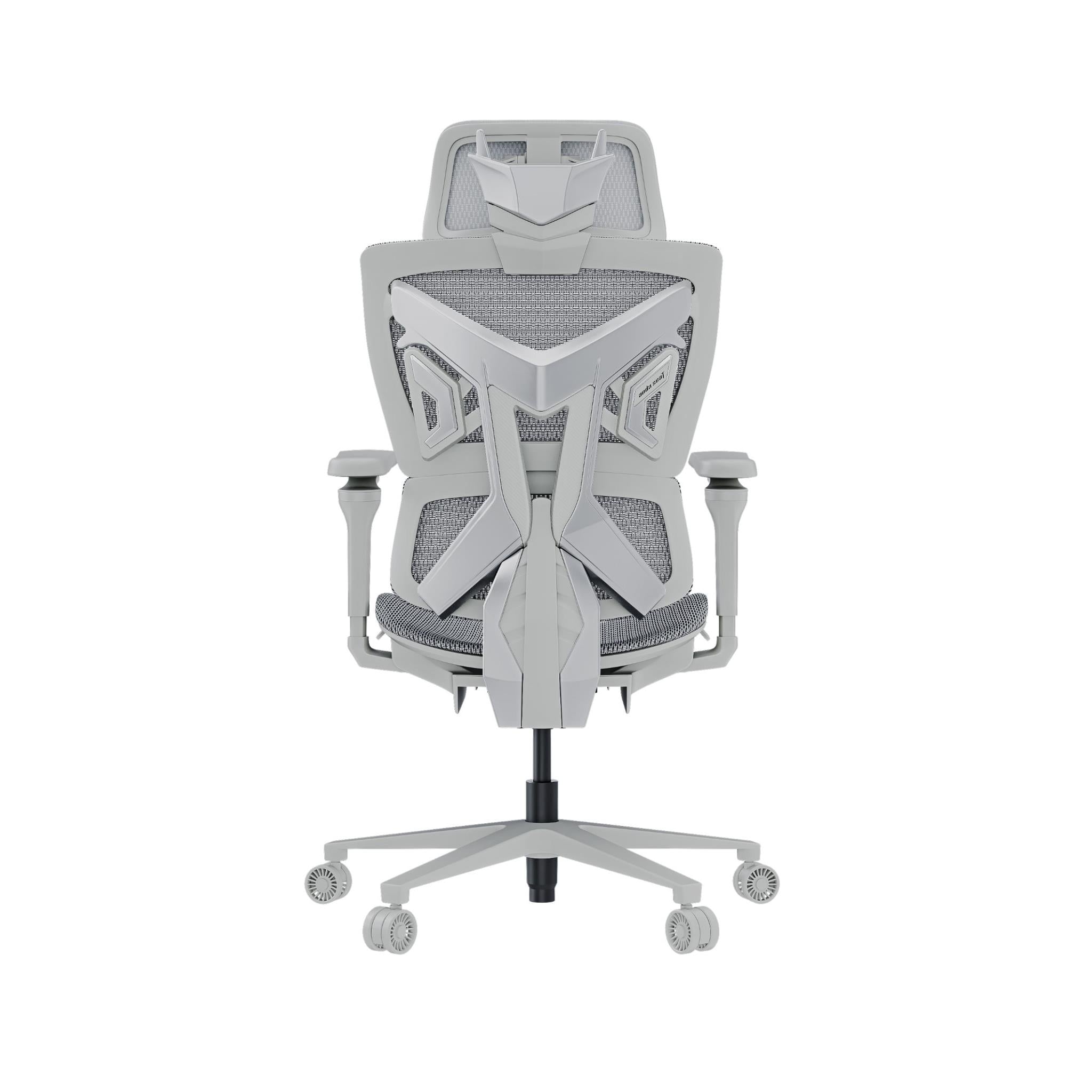 Anda Seat X Air Pro Ergonomic Gaming Chair with Breathable Mesh Back - Ash Grey - Perfect for PC Gaming, Office Work, and Long Hours of Comfortable Sitting