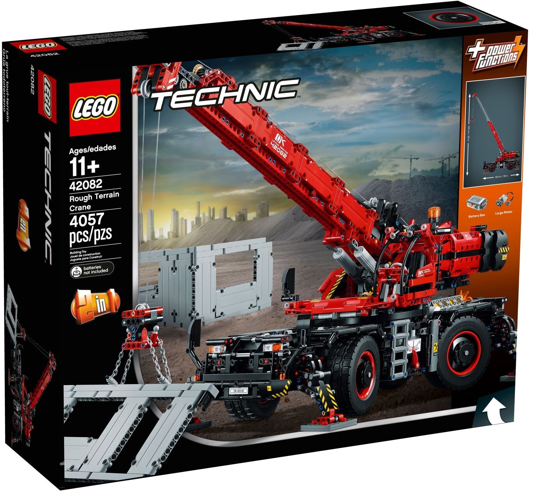 LEGO Technic 42082 Rough Terrain Crane Building Kit - 4057 Pieces, Model Construction Toy for Adults & Kids - Perfect for STEM Learning, Engineering Enthusiasts & Construction-Themed Play