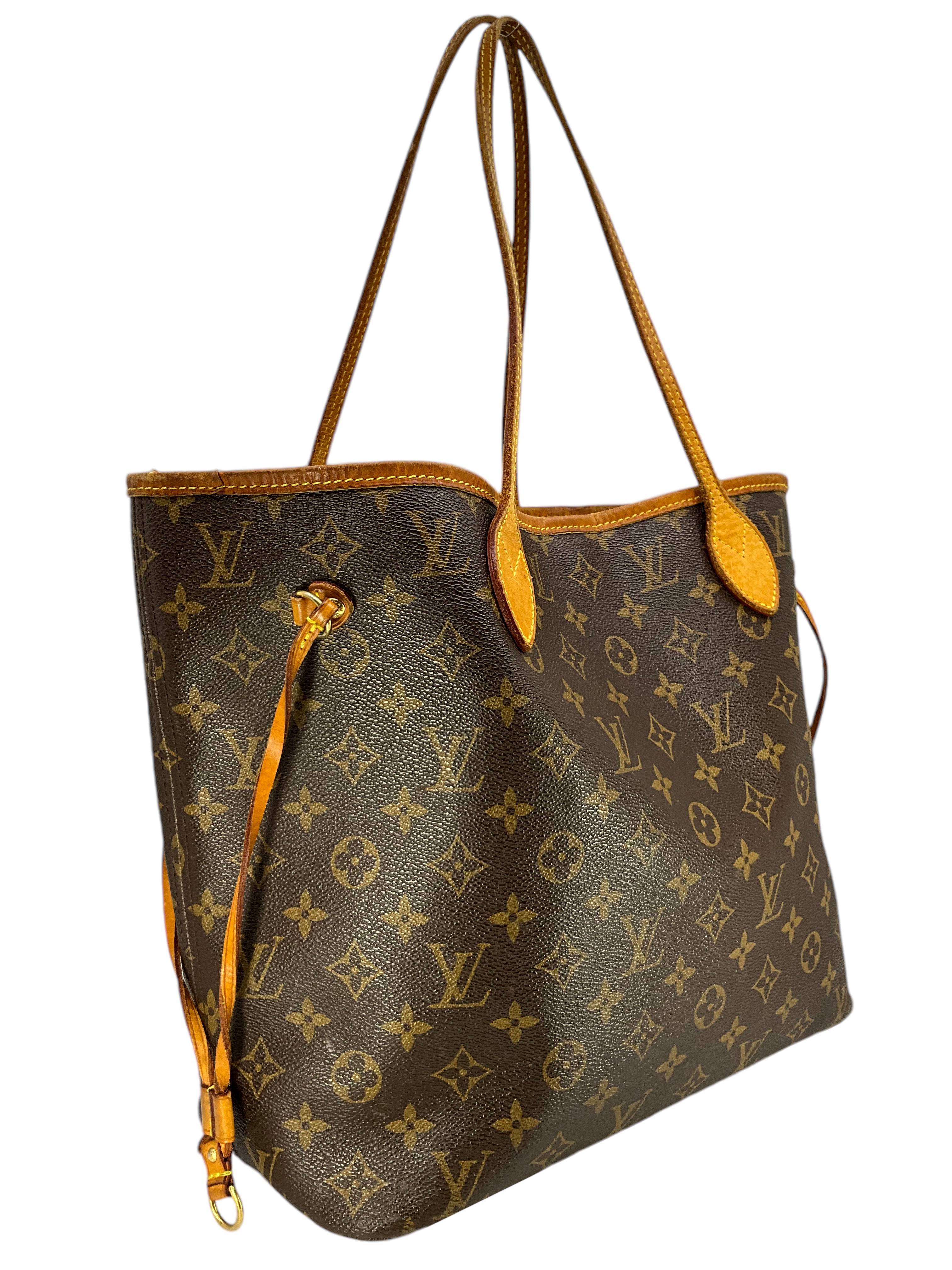 Authentic Louis Vuitton Neverfull MM Monogram Canvas Tote Bag - Luxury Designer Handbag for Women, Perfect for Work, Travel & Everyday Use