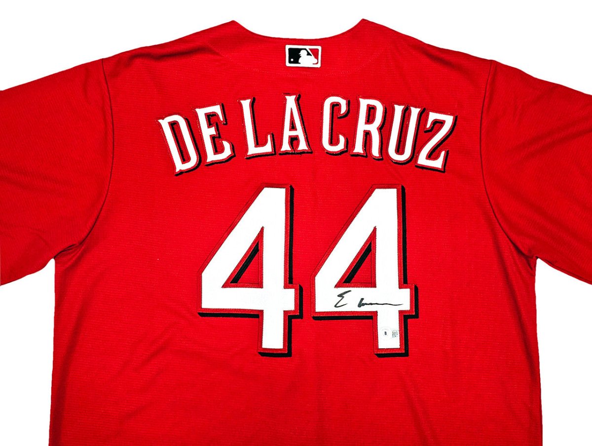 Elly De La Cruz Autographed Cincinnati Reds Nike MLB Baseball Jersey - Authentic Signed Memorabilia for Fans & Collectors - Perfect for Display, Gifts, and Game Day
