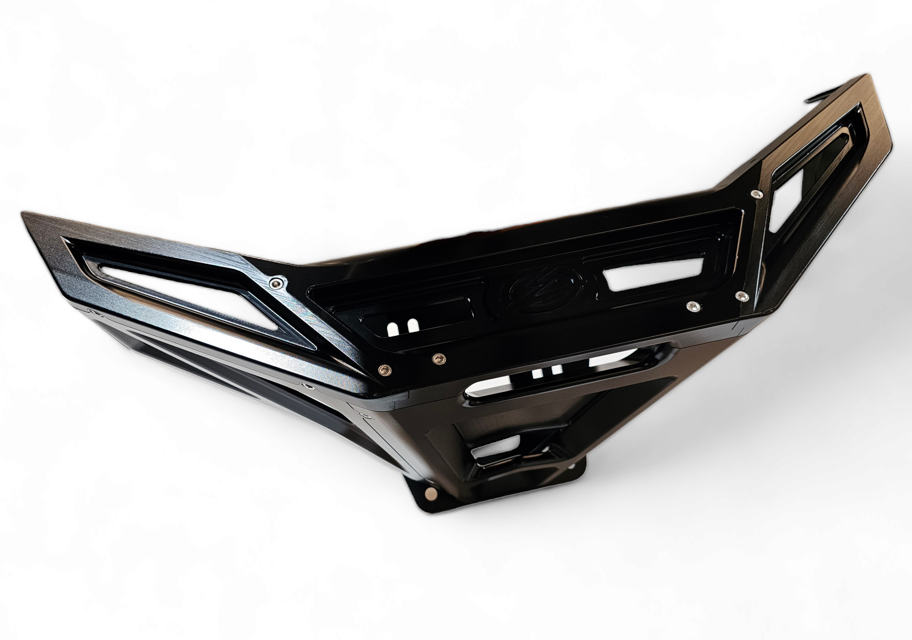 2022-2025 Polaris RZR Pro R & Turbo R Front Winch Bumper - Black Anodized Aluminum Billet (FWB610030) | Off-Road Protection & Recovery Accessory for UTV Trail Riding & Rock Crawling