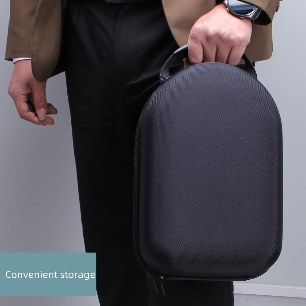 Hard Travel Case for Vision Pro VR Gaming Headset - Shockproof EVA Storage Bag with Carrying Handle - Protective Hard Shell for VR Headset & Game Controllers - Perfect for Travel, Storage & Gaming Sessions