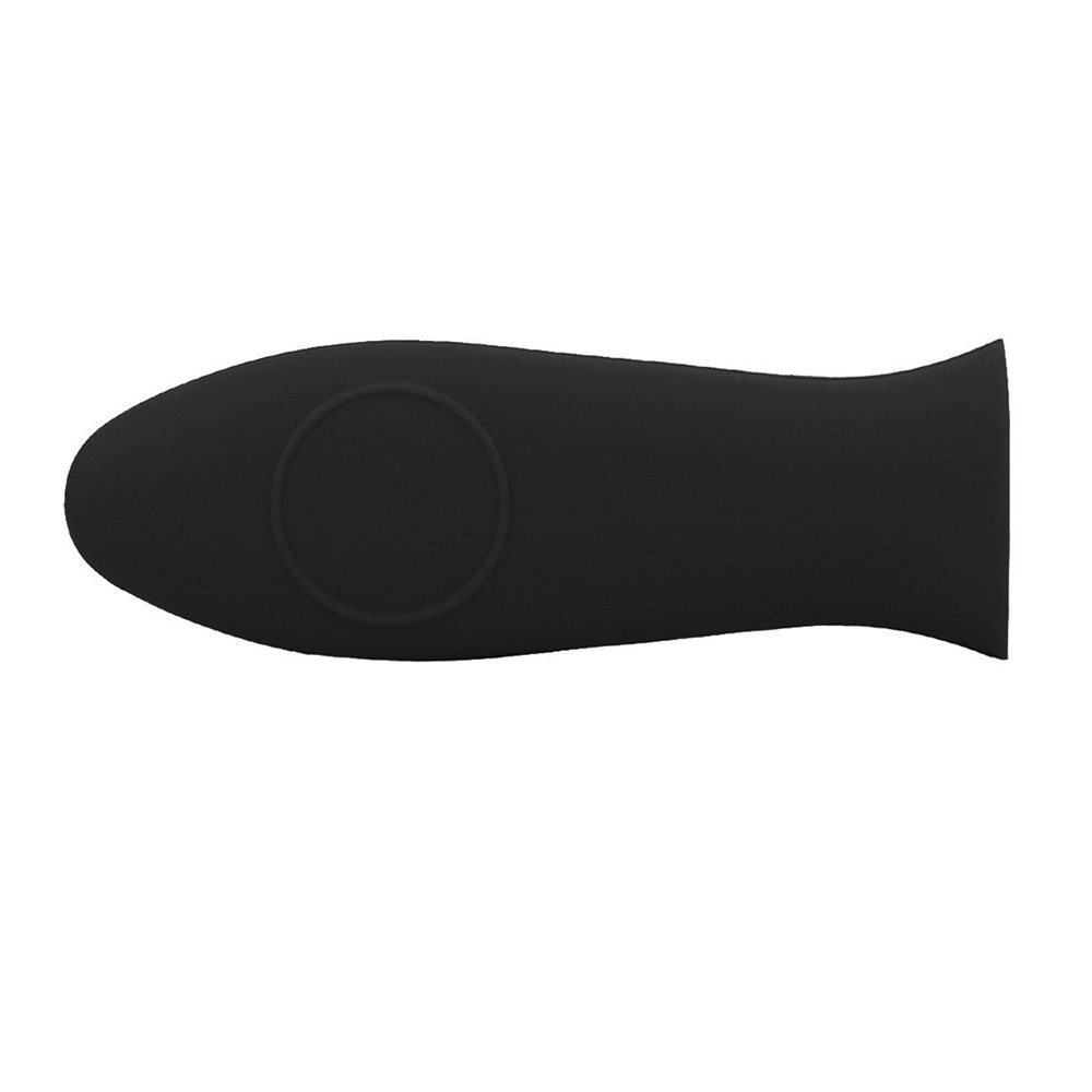 Heat Resistant Silicone Pan Handle Cover - Non-Slip Kitchen Handle Holder for Pots & Pans - Safe Cooking Utensil Grip for Stovetop & Oven Use - Perfect for Baking, Frying & Serving (Black, One Size)