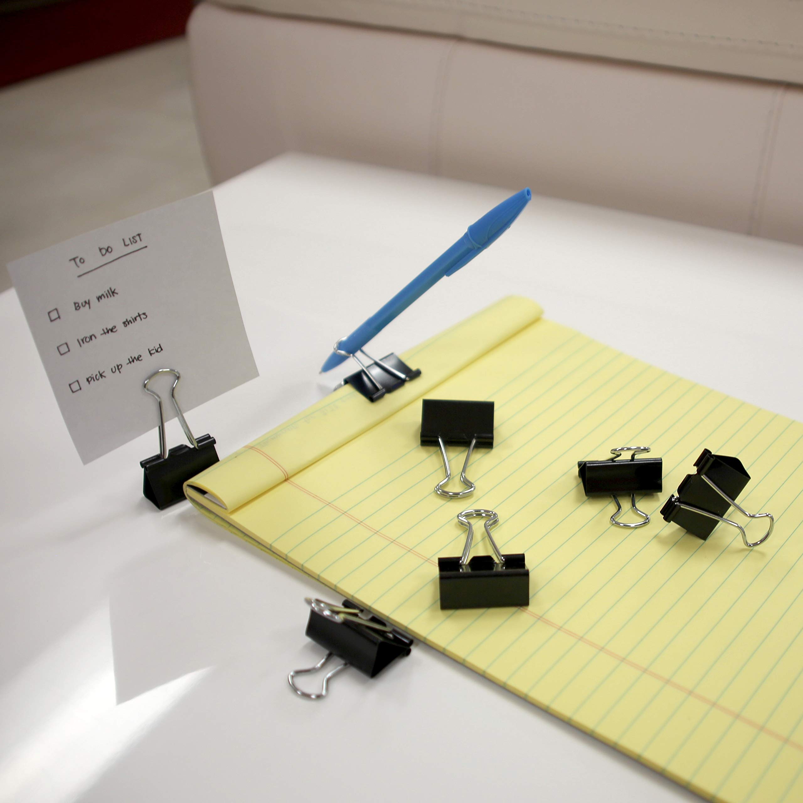 BAZIC Small Black Binder Clips 3/4