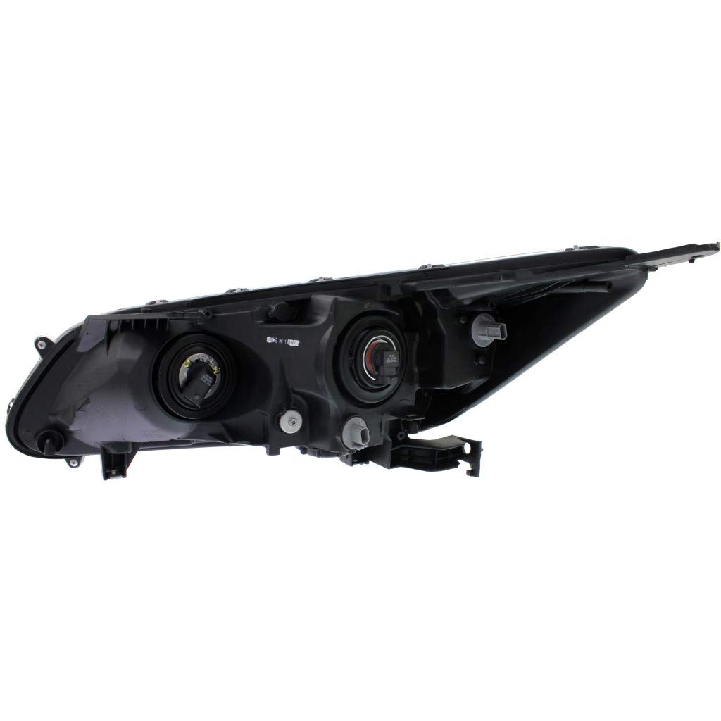 2014-2015 Honda Accord Headlight Assembly Passenger Side - CAPA Certified Black Housing with Bulbs (Part# HO2503156) | CarLights360 | Perfect for Night Driving & Vehicle Restoration