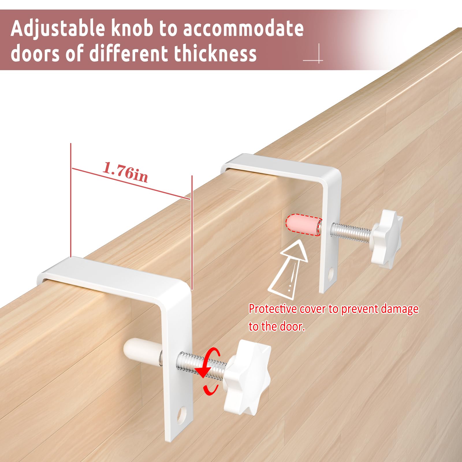 X-cosrack 9-Tier Adjustable Over The Door Towel Rack - Space Saving Bathroom & Closet Organizer for Towels, Robes & Accessories - Perfect for Small Bathrooms, Walk-in Closets & Laundry Rooms (White)
