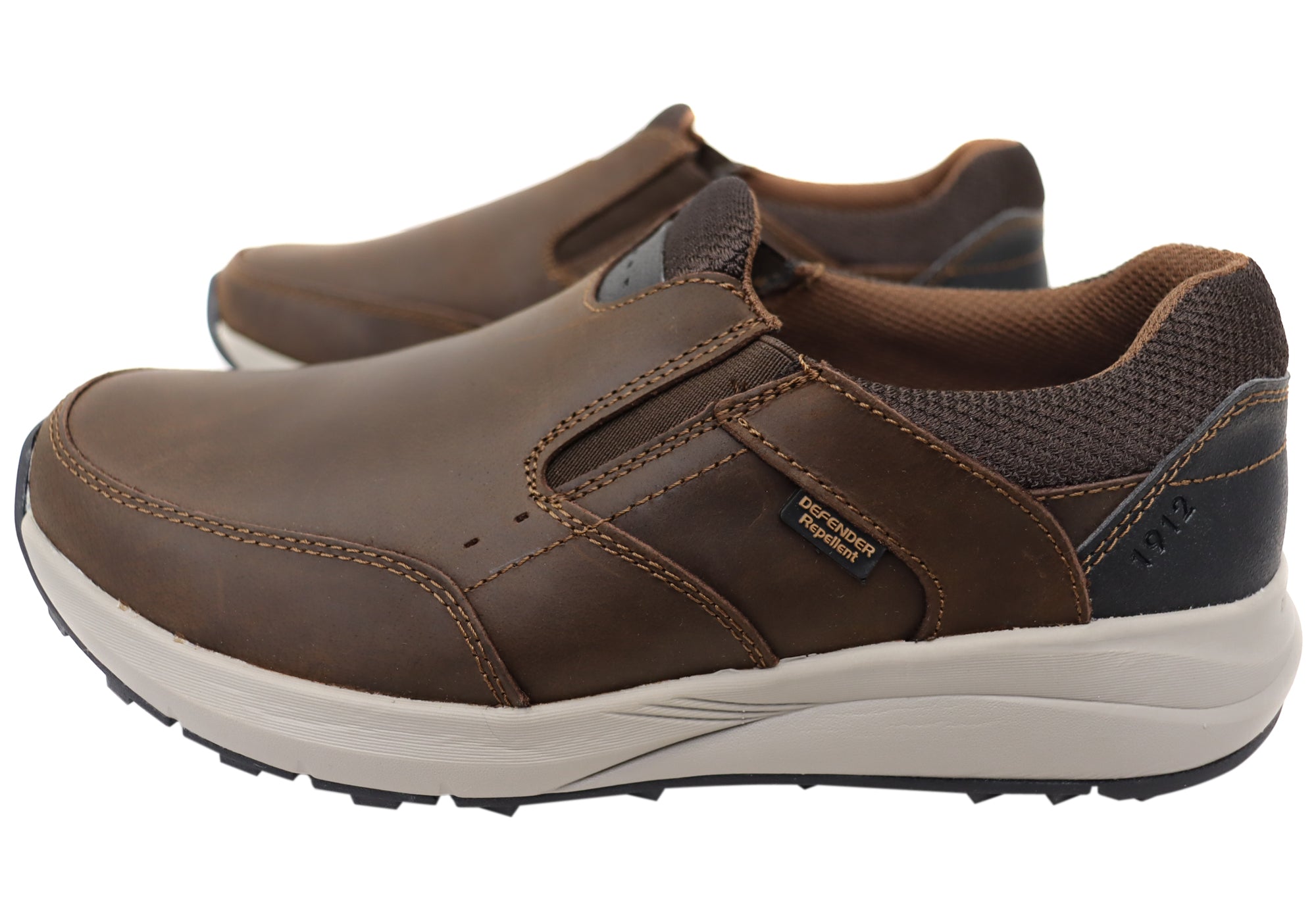 Nunn Bush by Florsheim Men's Excursion Slip-On EE Extra Wide Leather Shoes - Comfortable Casual & Work Shoes for Wide Feet