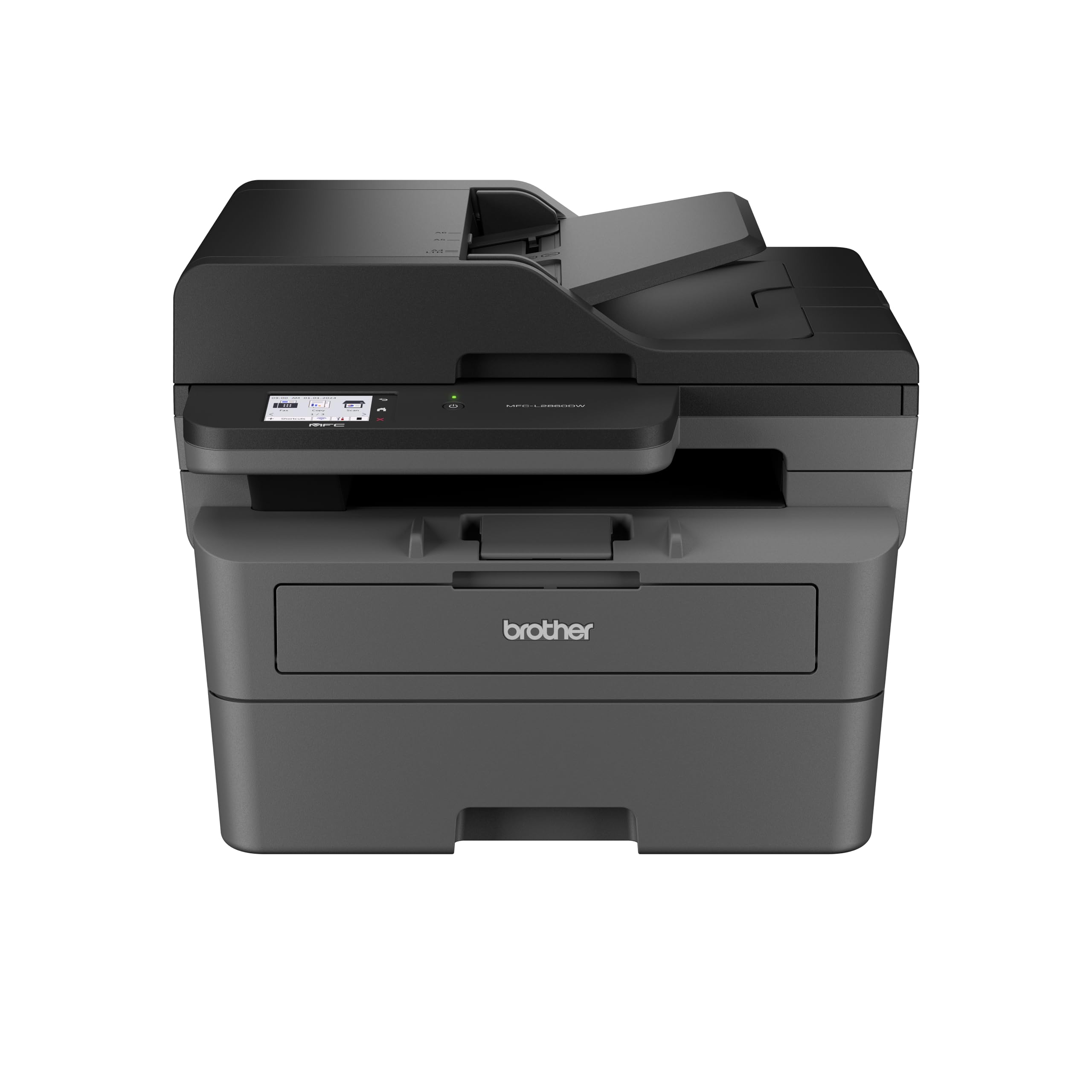 Brother MFC-L2860DW Wireless Monochrome Laser Printer - Print, Copy, Scan & Fax | Auto Duplex Printing | A4 Paper Size | Fast Printing for Home & Office Use | Perfect for Small Businesses & Remote Work