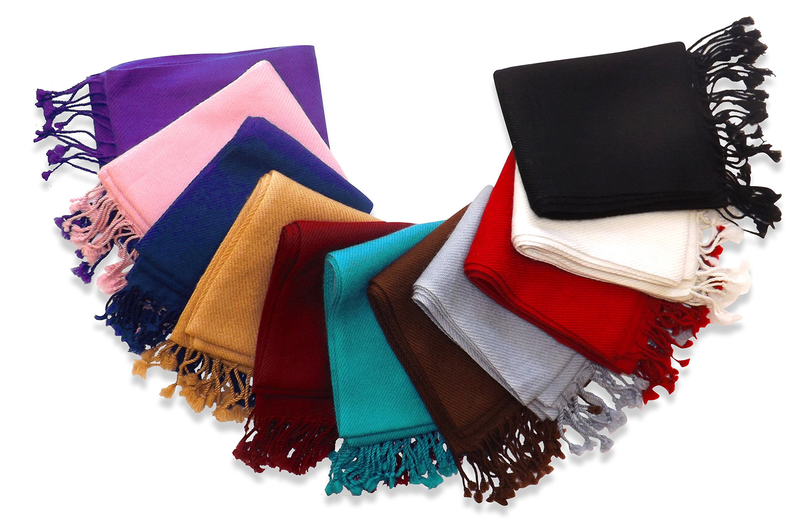 Premium Unisex Solid Cashmere Scarf - Ultra Soft & Warm Winter Accessory for Men and Women - Perfect for Cold Weather, Office, and Holiday Gifts
