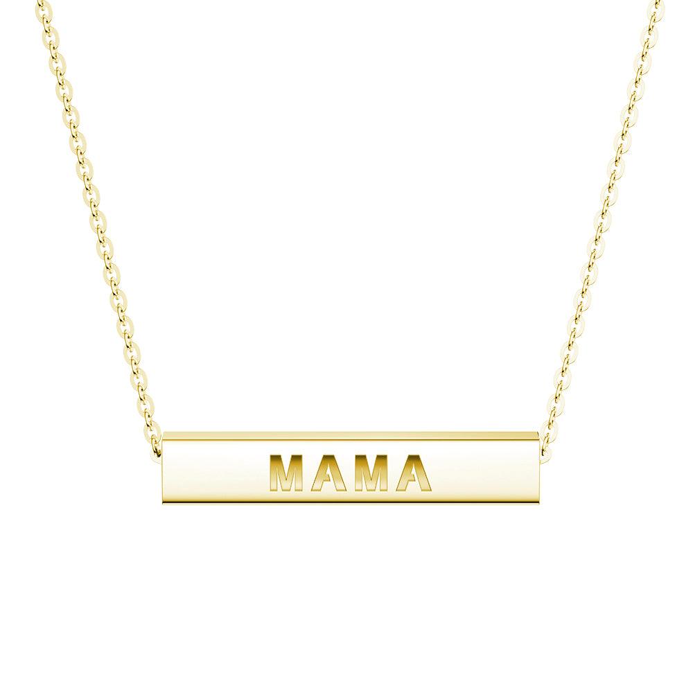 Minimalist Amor Mama Necklace - Elegant Gold or Silver Pendant for Women - Perfect Gift for Mother's Day, Birthday & Anniversary - Ideal for Everyday Wear & Special Occasions