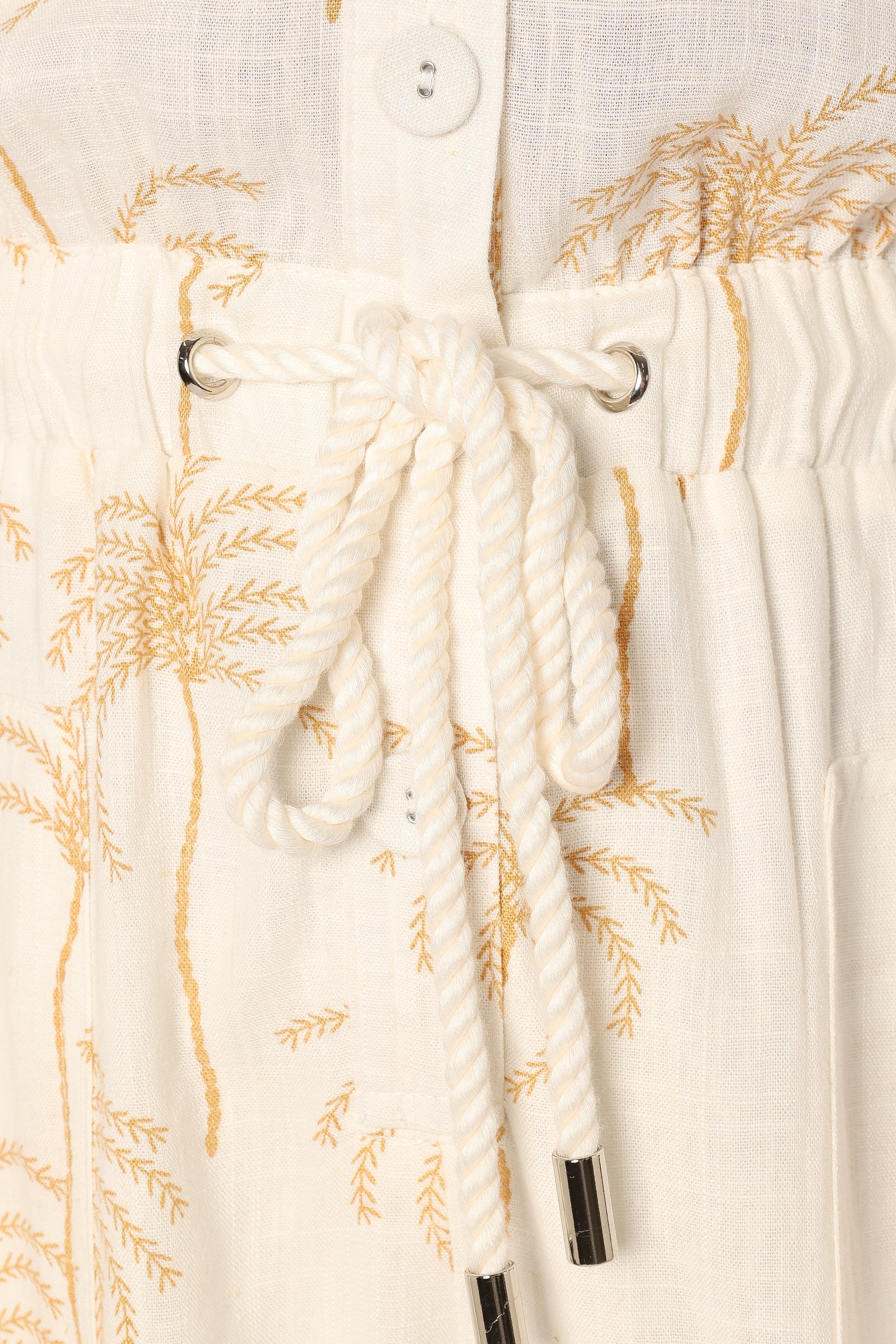 Gina Romper for Women - White Floral Print Summer Outfit - Perfect for Beach, Vacation & Casual Wear