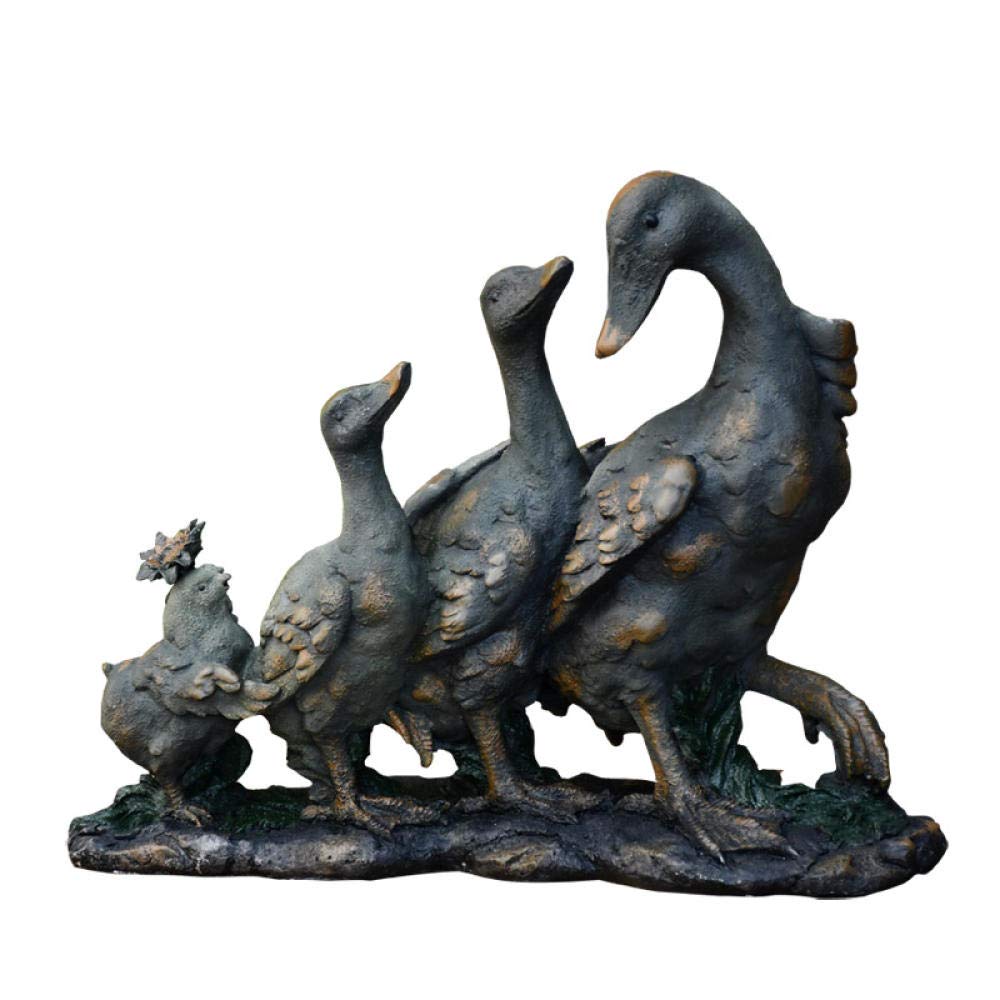Handmade Resin Duck Sculpture - Outdoor Garden Animal Statue Decor, Durable Waterproof Figurine for Lawn, Patio, and Yard Decoration | Perfect for Home, Garden, and Gift Giving