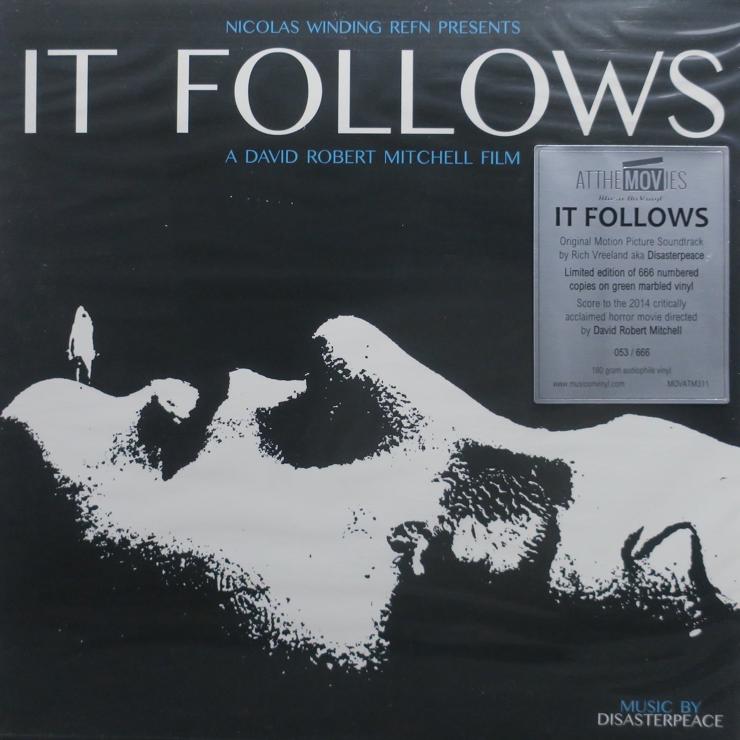 IT FOLLOWS Original Motion Picture Soundtrack - Limited Edition 180g Green Marble Vinyl LP | Horror Movie Score Collector's Item | Perfect for Vinyl Enthusiasts & Film Music Fans