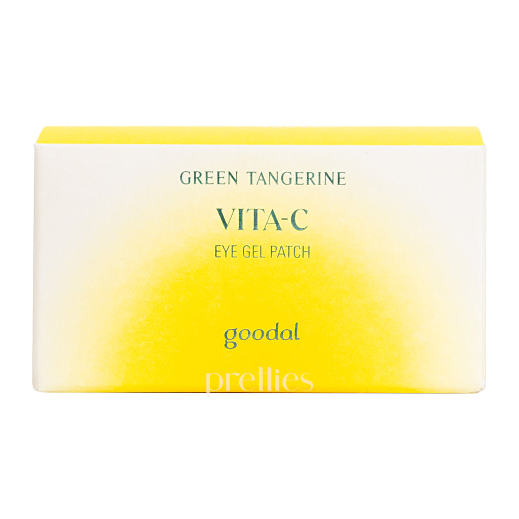 Goodal Green Tangerine Vita C Eye Gel Patch 60 Count - Brightening & Hydrating Under Eye Treatment for Dark Circles & Puffiness - Perfect for Morning Skincare Routine & Travel Essentials