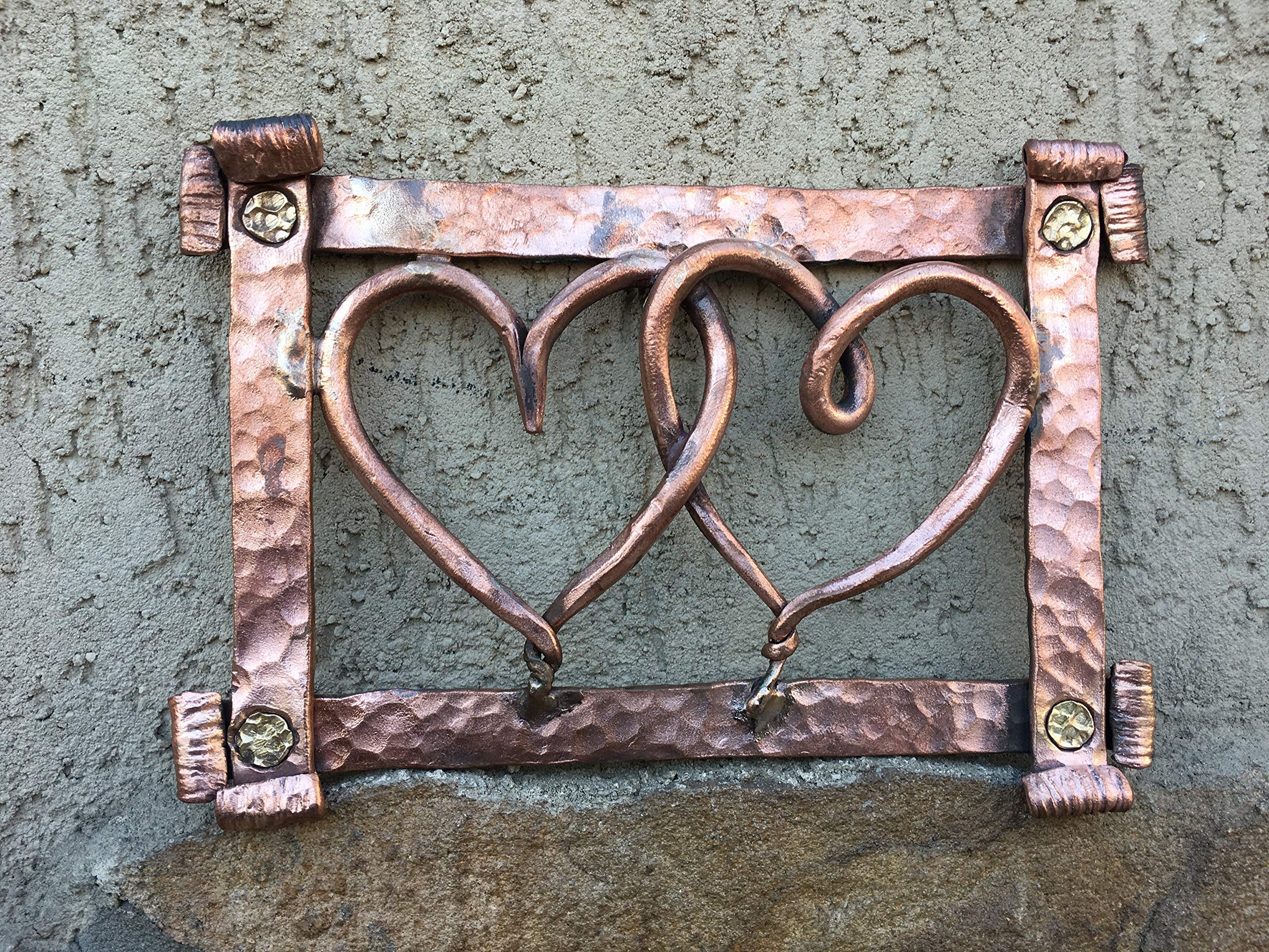 Handmade Copper Heart Frame - Romantic 7th Anniversary Gift for Him, Unique Copper Decor for Home & Office - Perfect for Weddings, Anniversaries & Special Occasions