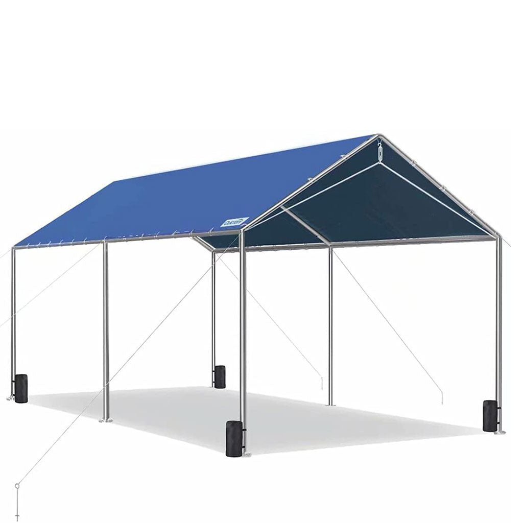 20' x 10' Heavy Duty Car Canopy Shelter - Waterproof UV Protection Outdoor Carport for Vehicles, Parties, Camping & Backyard Use