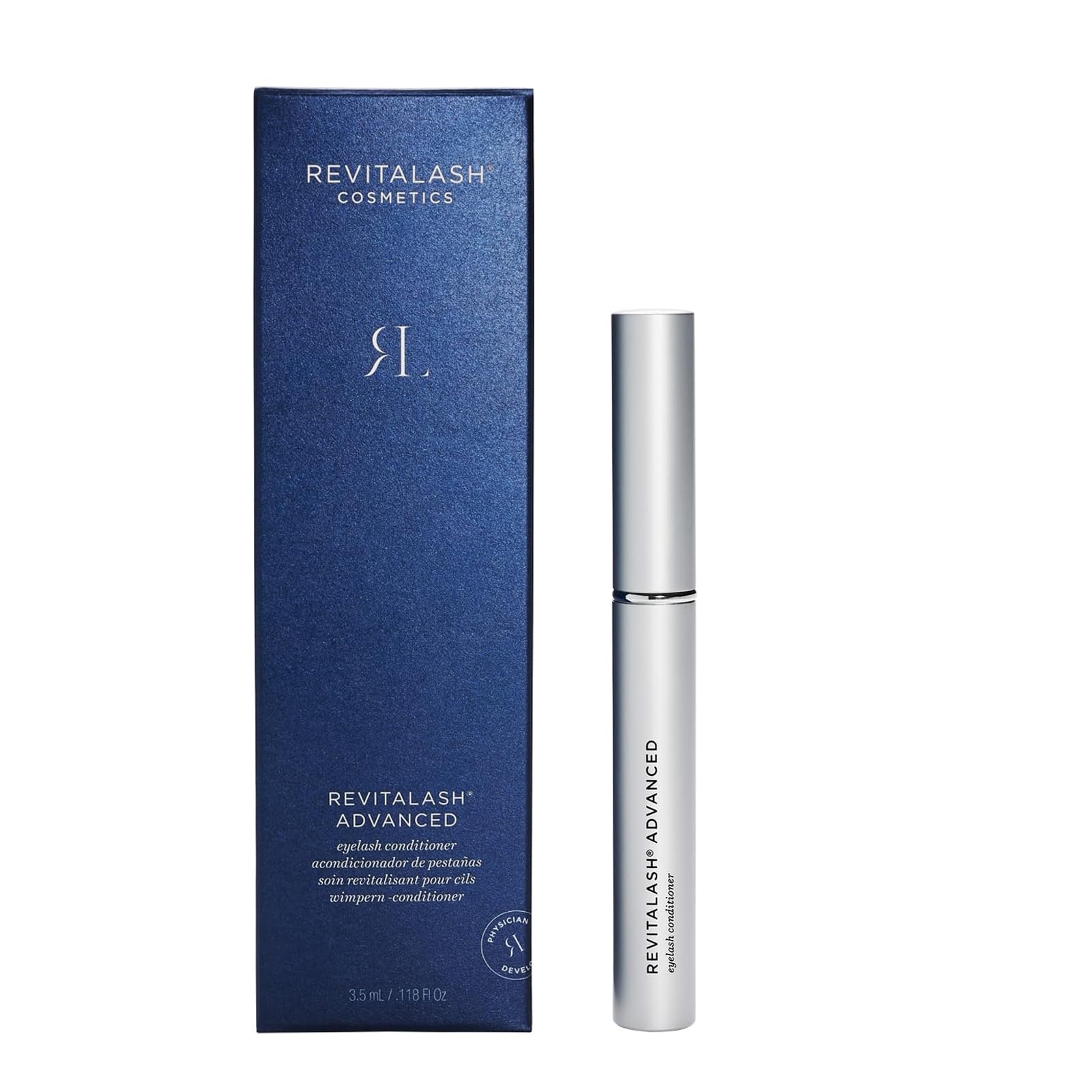 REVITAIASH Advanced Eyelash Growth Serum & Conditioner - 3.5mL (0.118 Fl Oz) | Physician-Developed, Cruelty-Free, Vegan Formula for Longer & Thicker Lashes | 6-Month Supply | Perfect for Daily Use, Nighttime Routine & Special Occasions