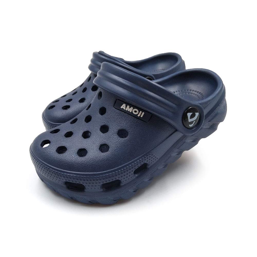 Amoji Kids Garden Clogs - Slip On Waterproof Shoes for Boys & Girls - Perfect for Outdoor Play, Beach, Pool & Backyard Activities