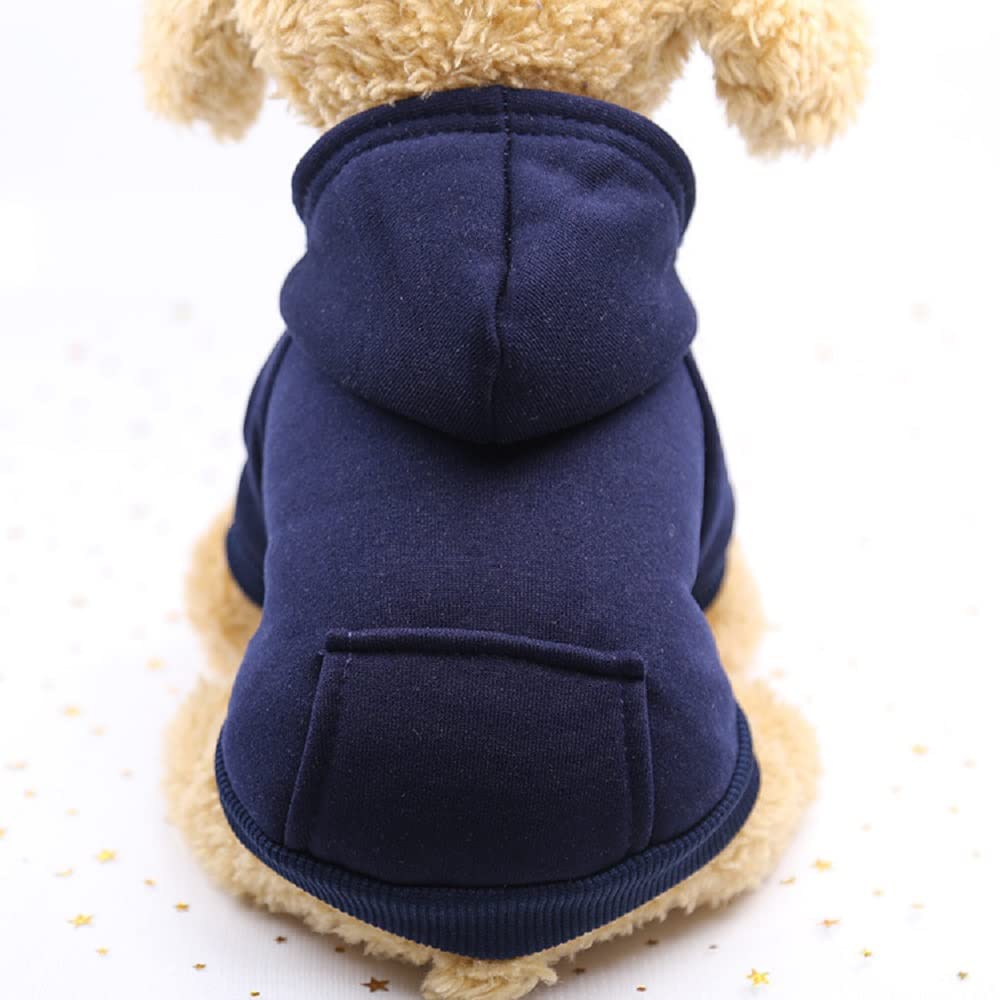 Sayelo Pet Clothes - Dog Sweater with Pockets, Two-Leg Sports Style Outfit for Small Medium Dogs - Perfect for Outdoor Walks & Winter Warmth