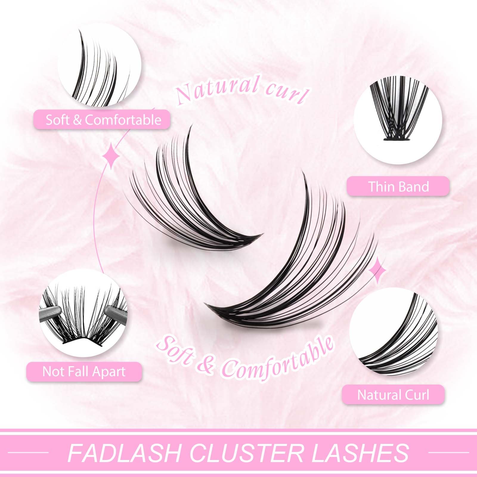 **200pcs 30D Black Mink Lash Clusters Extensions - DIY Individual Cluster Lashes Mixed Tray (8-16mm) for Professional Makeup & Under Eyelashes - Perfect for Bridal, Party & Everyday Glam**