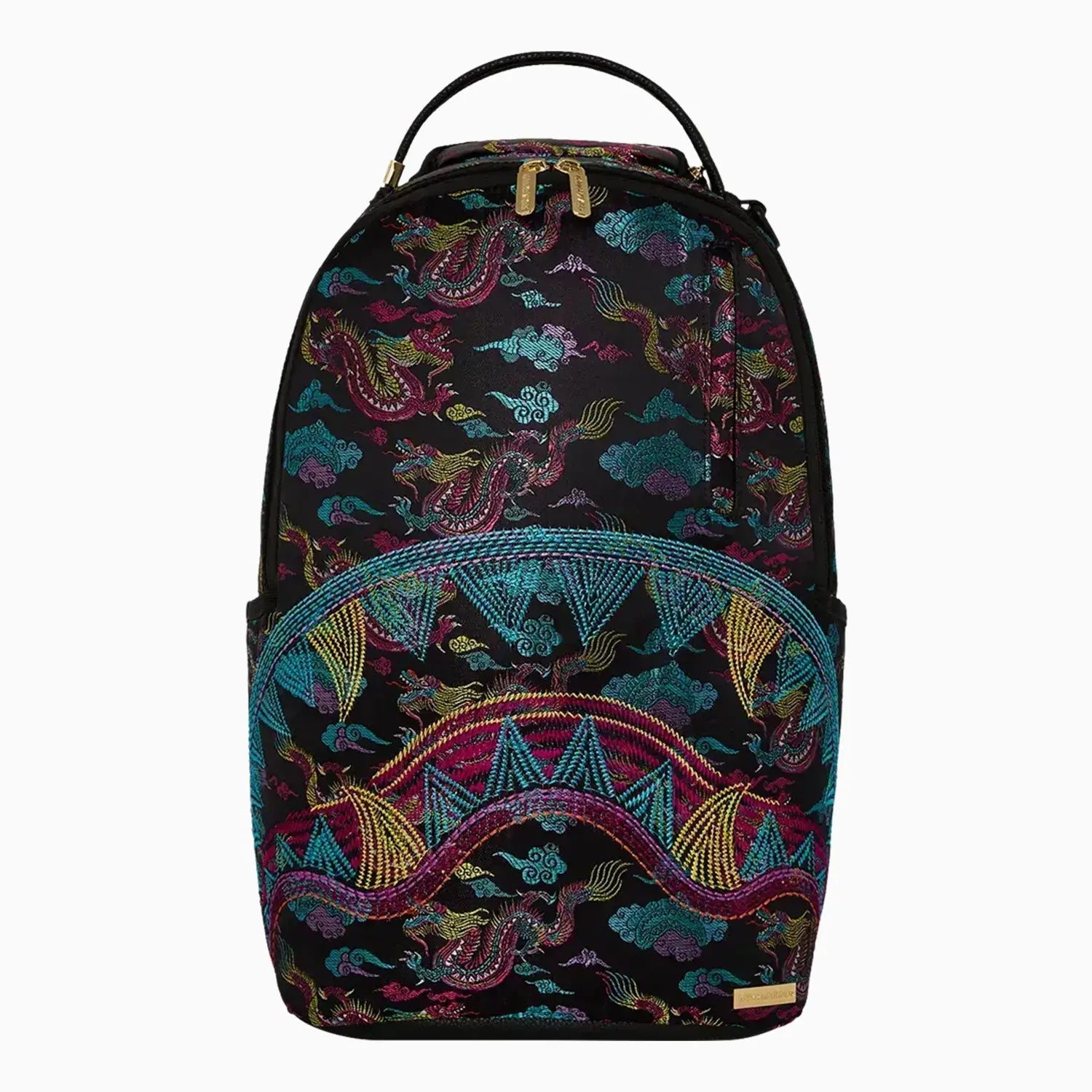 Premium Embroidered Dragons DLX Backpack for School, Travel & Work - Stylish Durable Laptop Backpack with USB Charging Port for Men & Women