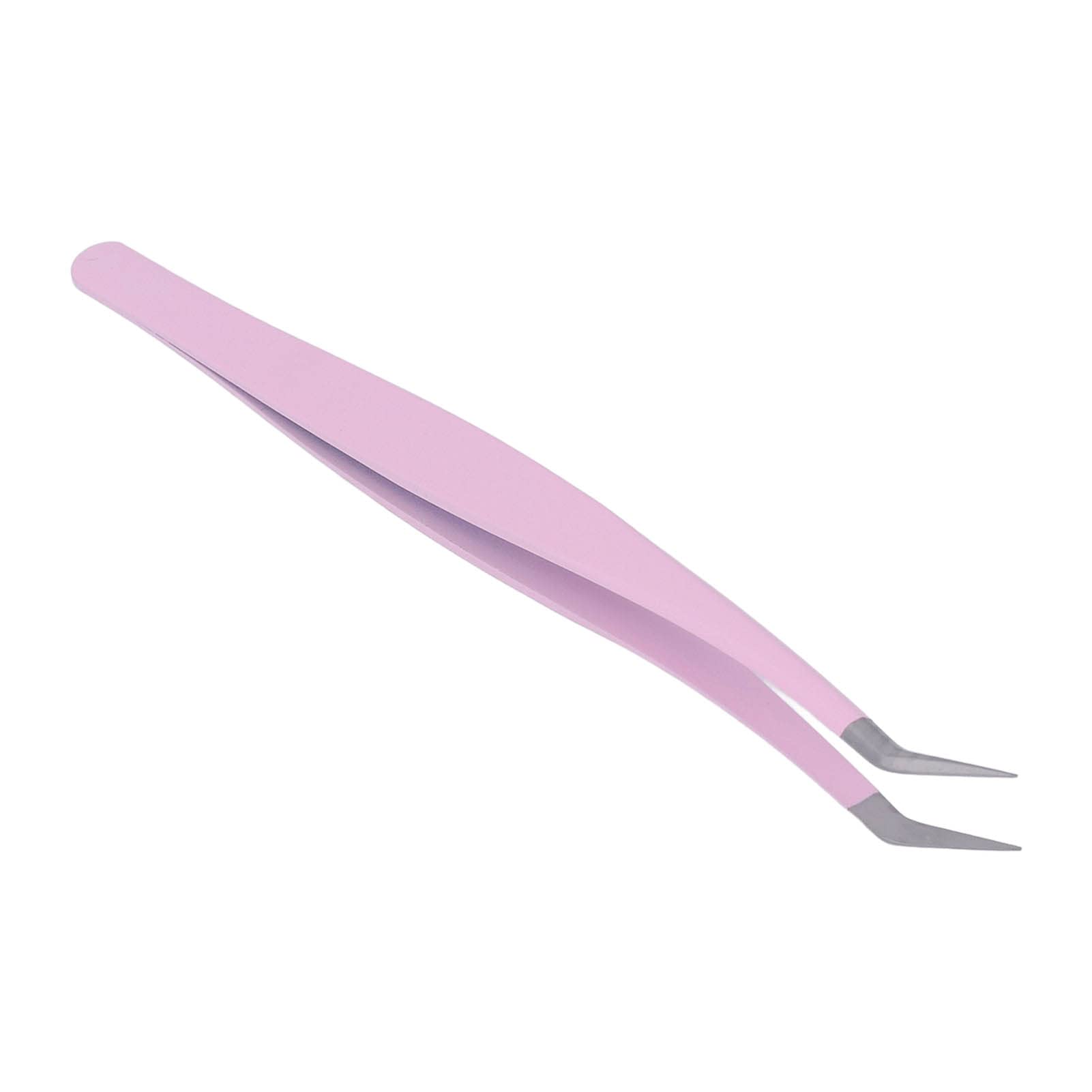 Professional Stainless Steel Eyelash Tweezers with Close Bite - Perfect for Lash Extensions, Salon & DIY Beauty - Ideal for Home, Spa & Professional Use