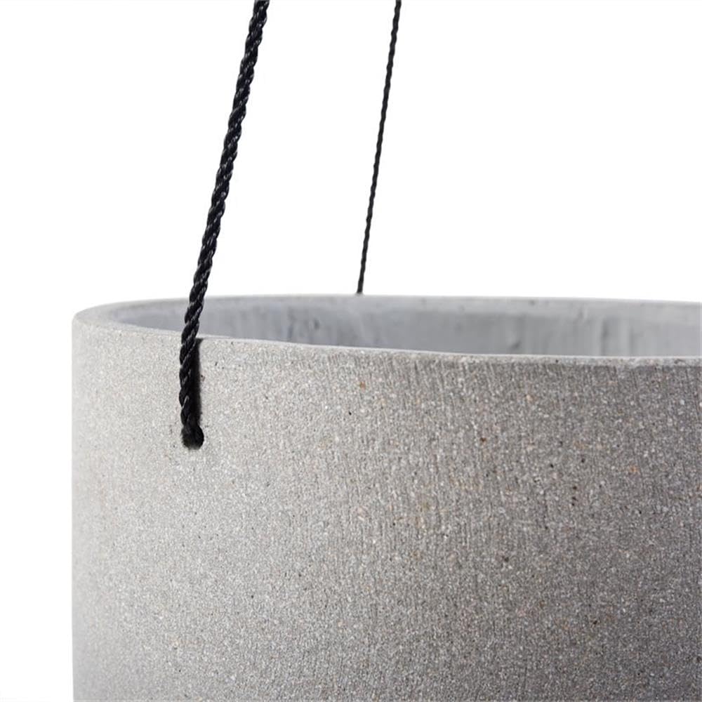 SAFAVIEH Outdoor Collection Rancer Light Grey Concrete Planter - Fully Assembled Modern Garden Decor for Patio, Balcony & Backyard