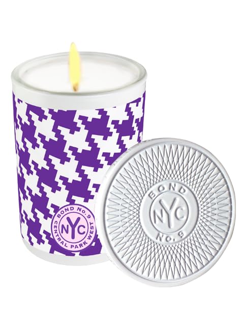 Bond No. 9 New York Central Park West Perfume Scented Candle - Luxury Home Fragrance for Relaxation & Romantic Ambiance