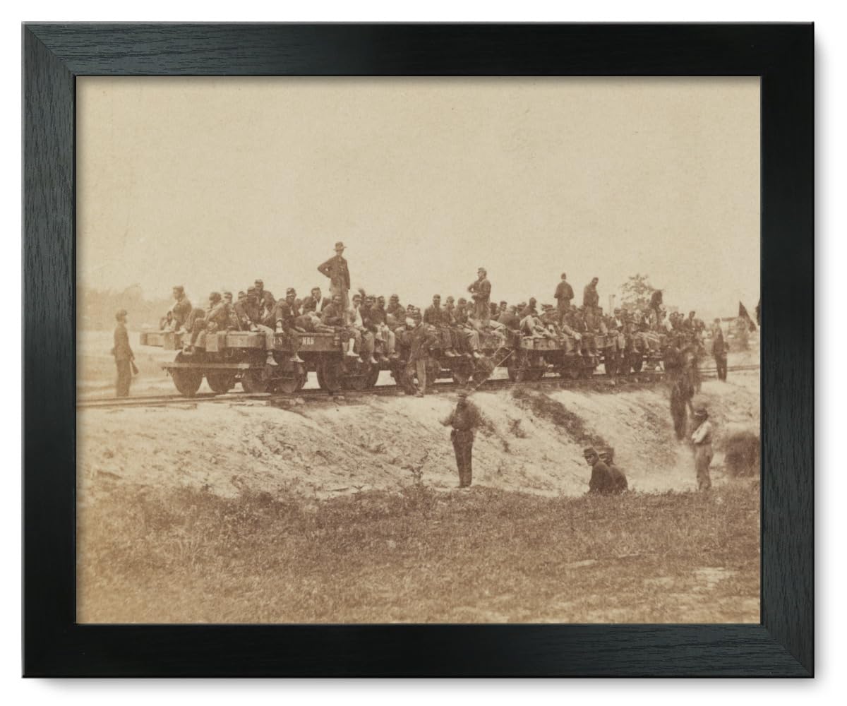 12x15 Framed Civil War Print - Wounded at Savage Station, Virginia 1862 | Historical Wall Art for Home, Office & Classroom Decor