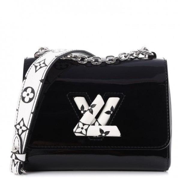 LV Twist PM Monogram Vernis Leather Noir Handbag - Luxury Crossbody Bag for Women | Perfect for Evening Parties, Date Nights & Office Wear
