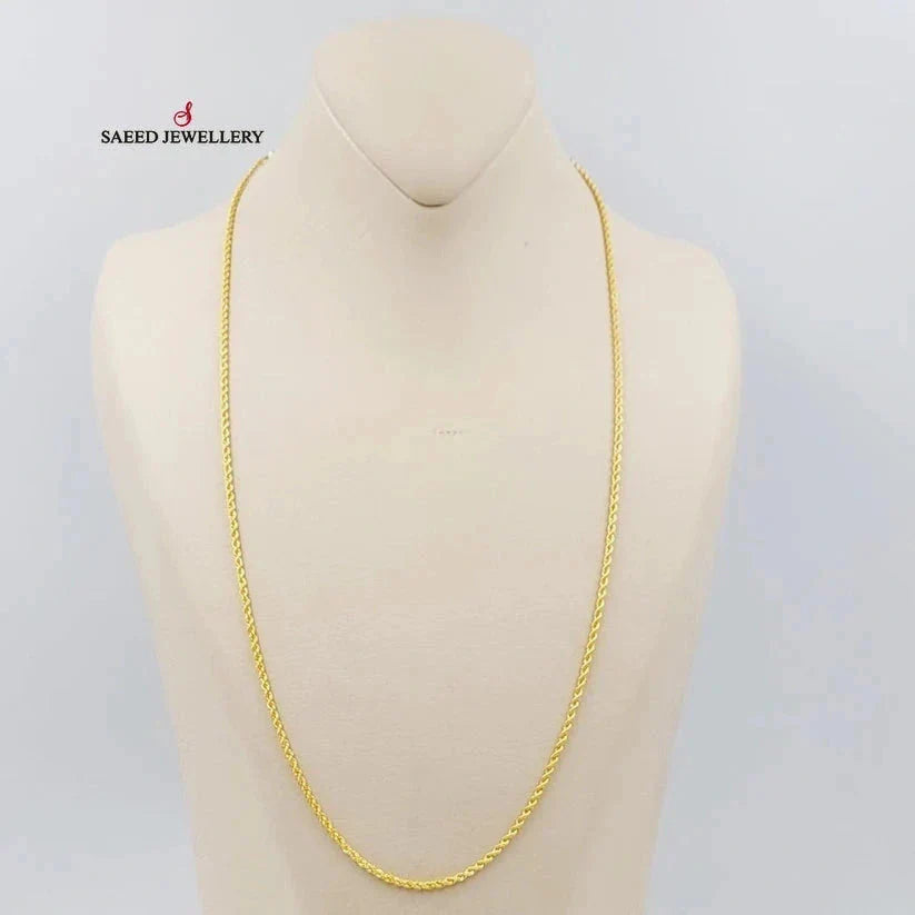 2mm Rope Chain Necklace for Men & Women - Durable Stainless Steel Jewelry for Everyday Wear, Gifts & Special Occasions