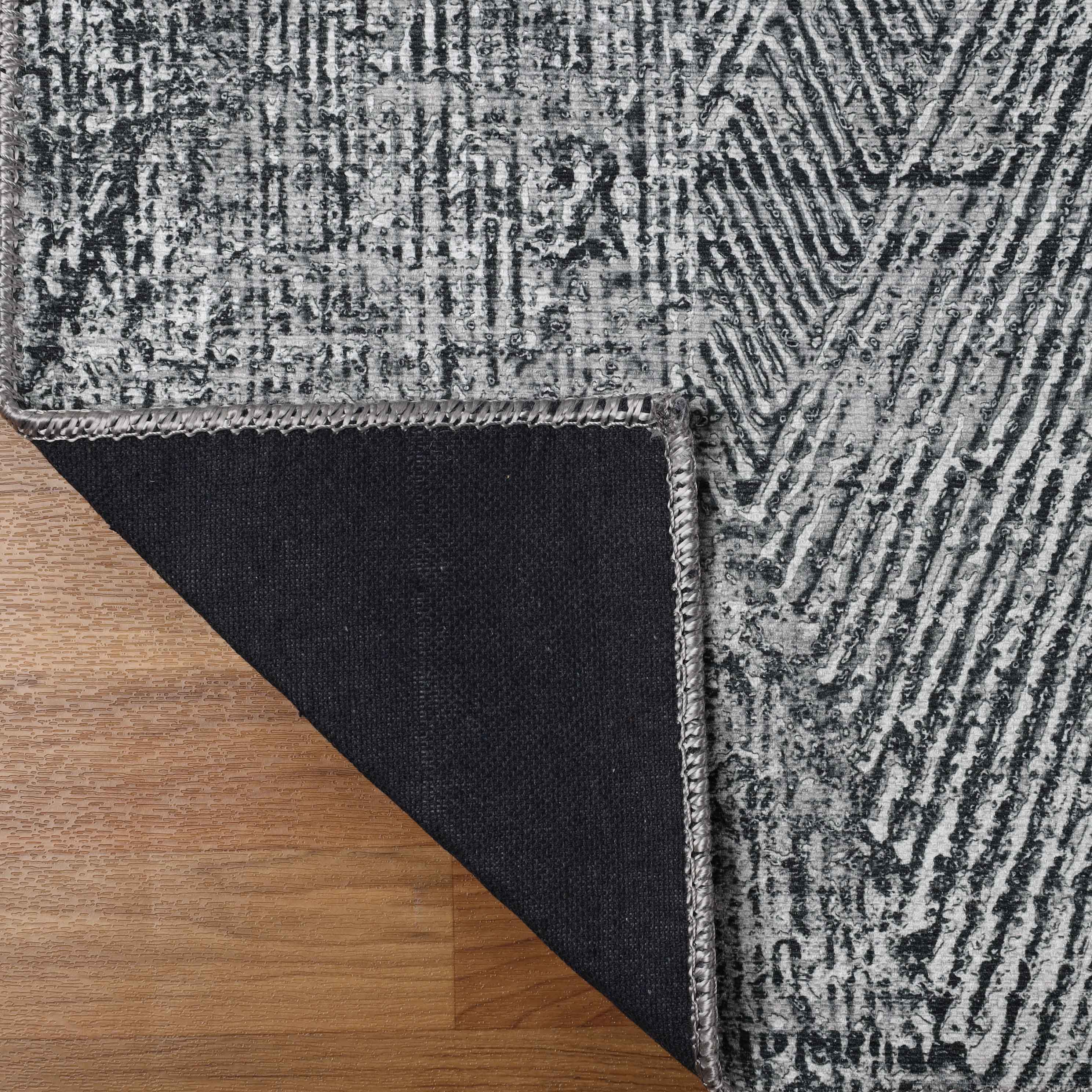 Modern Geometric Power Loomed Indoor Area Rug - Non-Slip Living Room Carpet, Bedroom Runner Rug for Home Decor - Perfect for Living Spaces, Bedrooms & Hallways