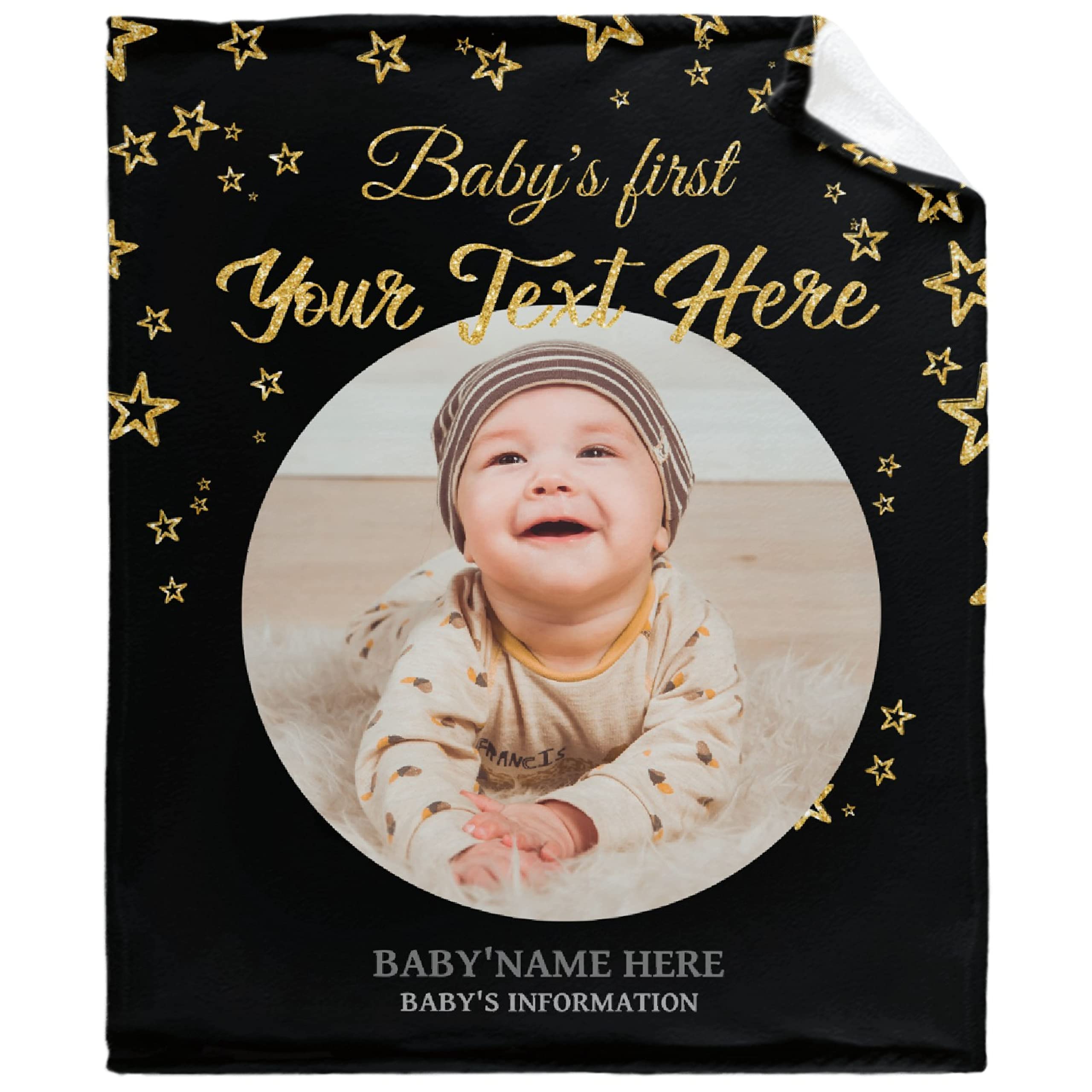 Baby Milestone Blanket for Newborn Photography - Gender Neutral Days Weeks Months Years Growth Tracker with 3 Markers - Perfect for Swaddling, Monthly Photos & Memory Keepsakes