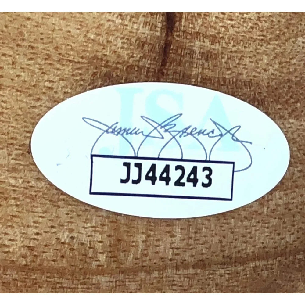 Gabriel Medina Autographed Mini Wooden Surfboard with Stand - Hand Signed Collectible with JSA COA - Perfect for Surf Fans, Home Decor & Sports Memorabilia Display