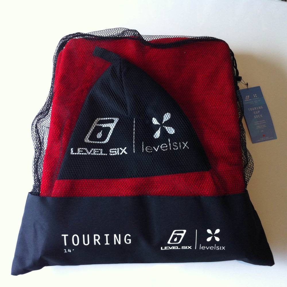 Level 6 Board Cover 14' Touring Red SUP Sock - Premium Paddle Board Protection for Travel & Storage | Waterproof Kayak & Surfboard Storage Bag