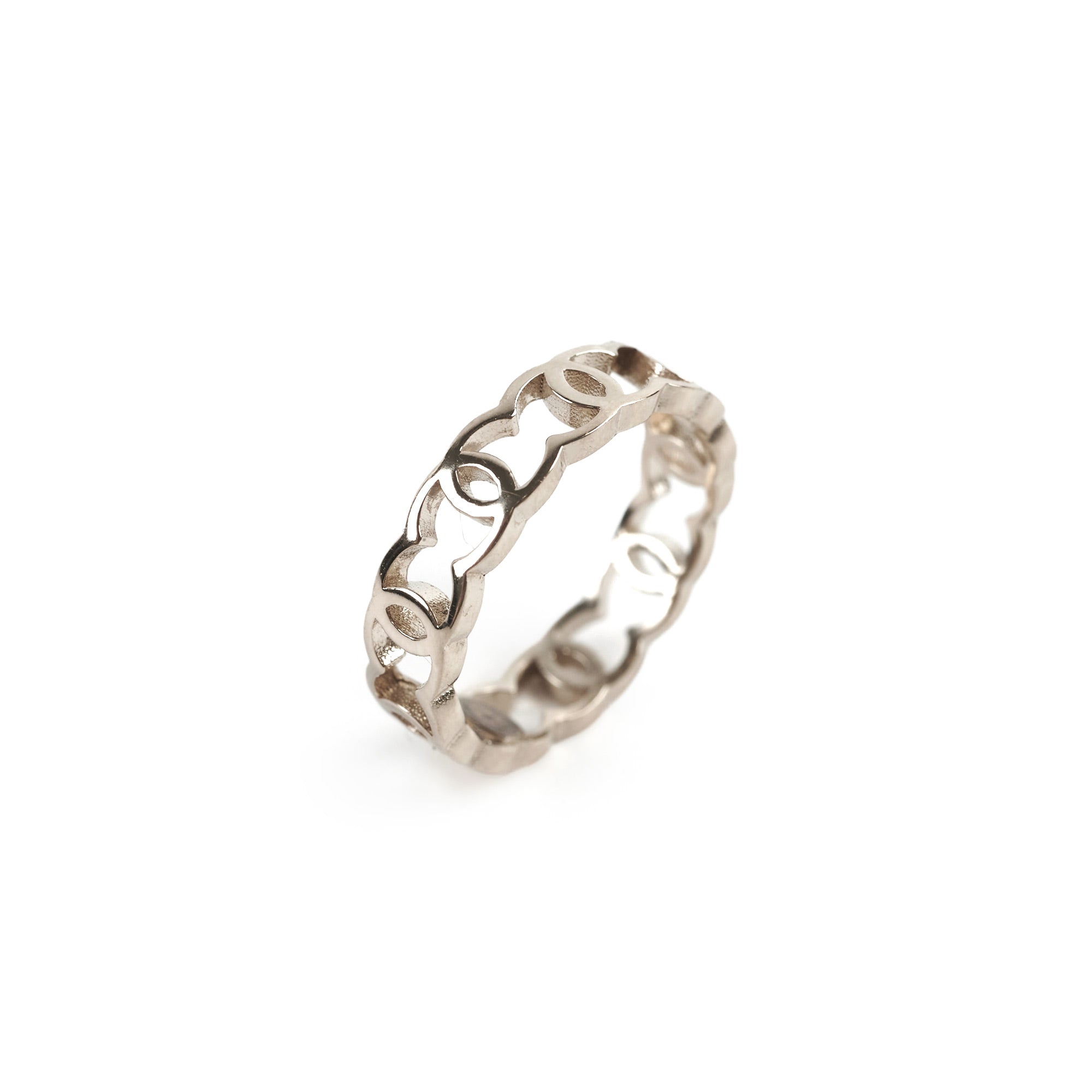 Chanel CC Logo Ring for Women - Size 52 (US 6) - Luxury Gold-Tone Fashion Jewelry Gift for Her | Perfect for Date Night, Party & Special Occasions