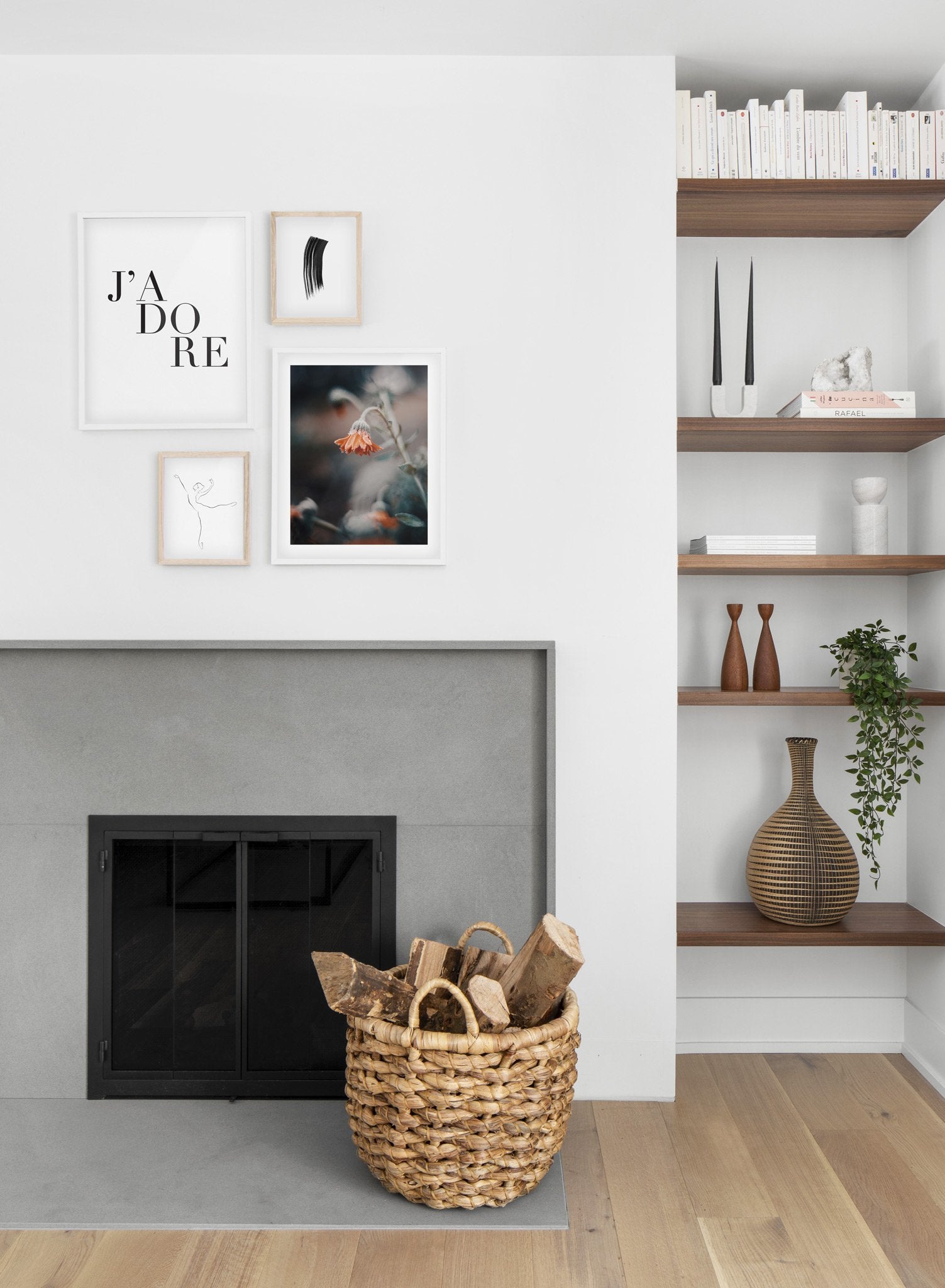J Adore Poster - Elegant French-Inspired Wall Art for Home & Office Decor - Perfect for Living Room, Bedroom, or Gift Giving