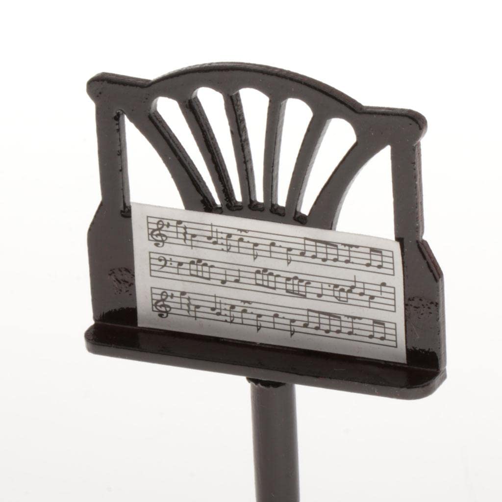 Amagogo Dollhouse Music Stand - Miniature Sheet Music Stand for Dollhouse Accessories | Perfect for Dollhouse Decor, Miniature Displays & Collectibles