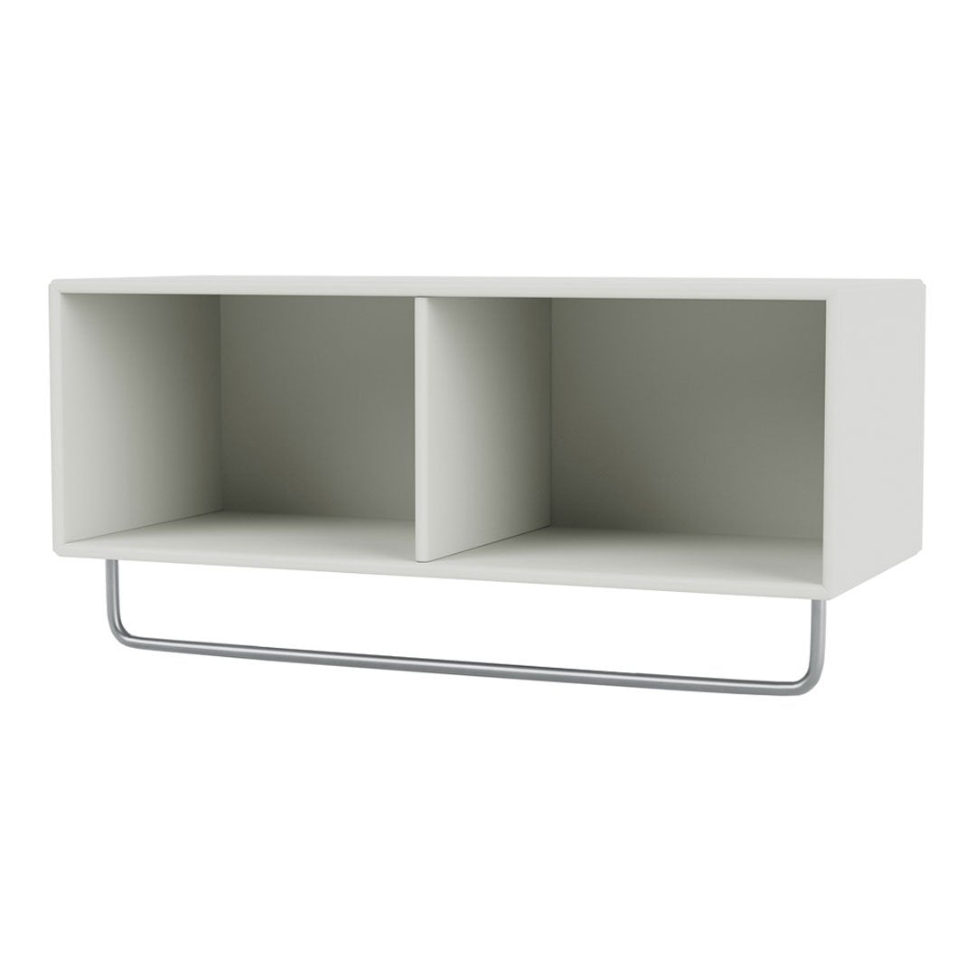 Wall Mounted Coat Shelf with Hanging Clothes Rack - Space Saving Entryway Organizer for Hats, Scarves & Jackets - Perfect for Hallway, Mudroom or Bedroom Storage